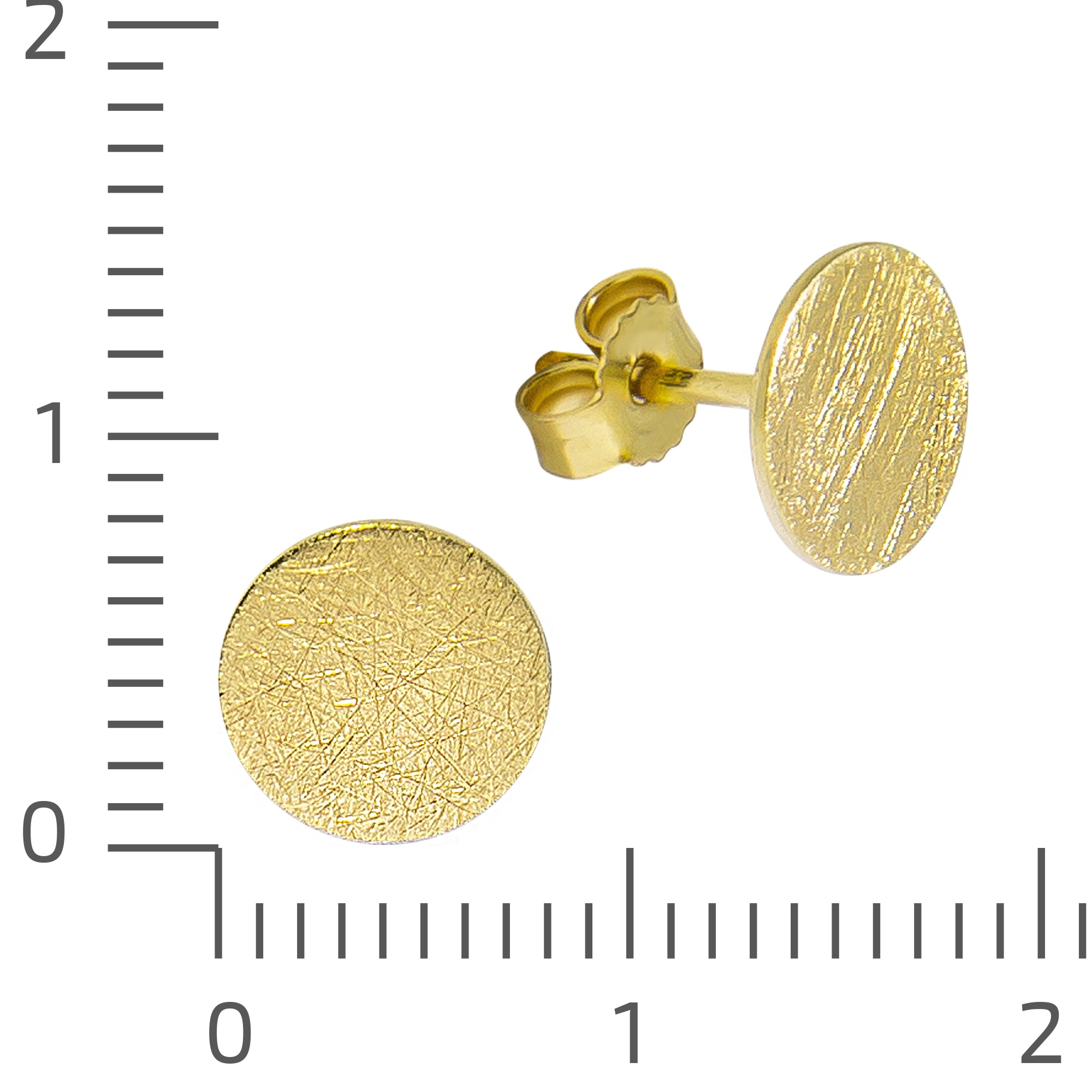 CELESTA Paar Ohrstecker »Gold 375 Coin-Motiv«