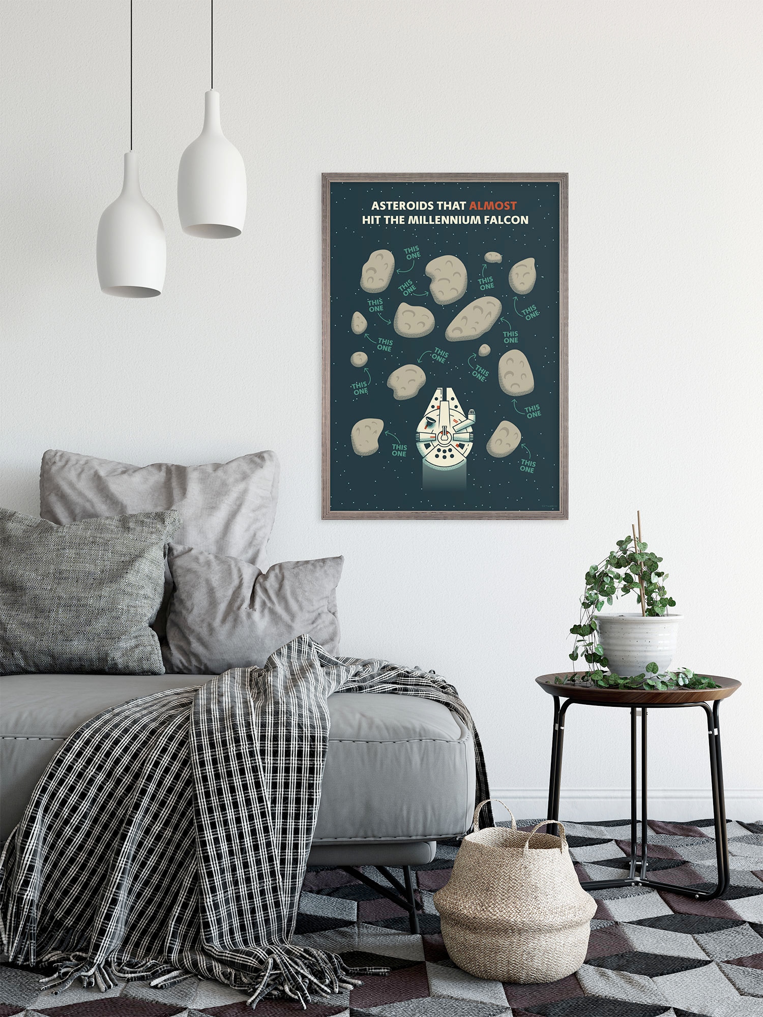 Komar Wandbild »Star Wars Close Call«, Disney, (Set, 1 St.), 40 x 50 cm (Breite x Höhe) - Kinderzimmer, Dekoration