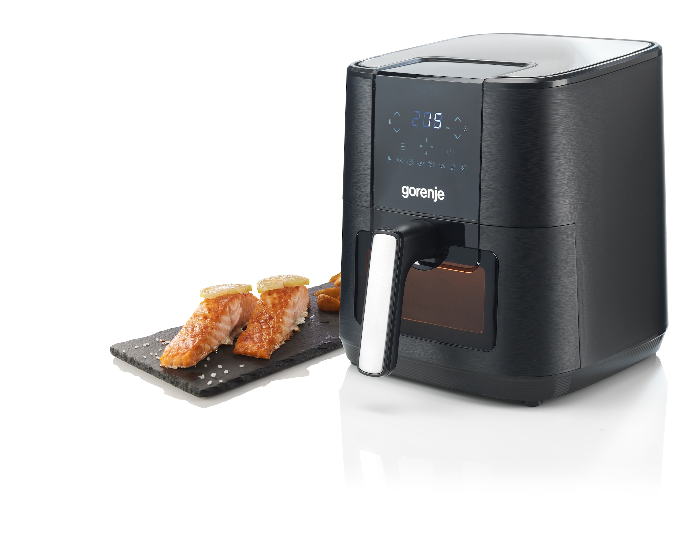 GORENJE Heißluftfritteuse »AF1350DWB«, 1350 W, mit Sichtfenster, 5,4 Liter Volumen, LED-Display