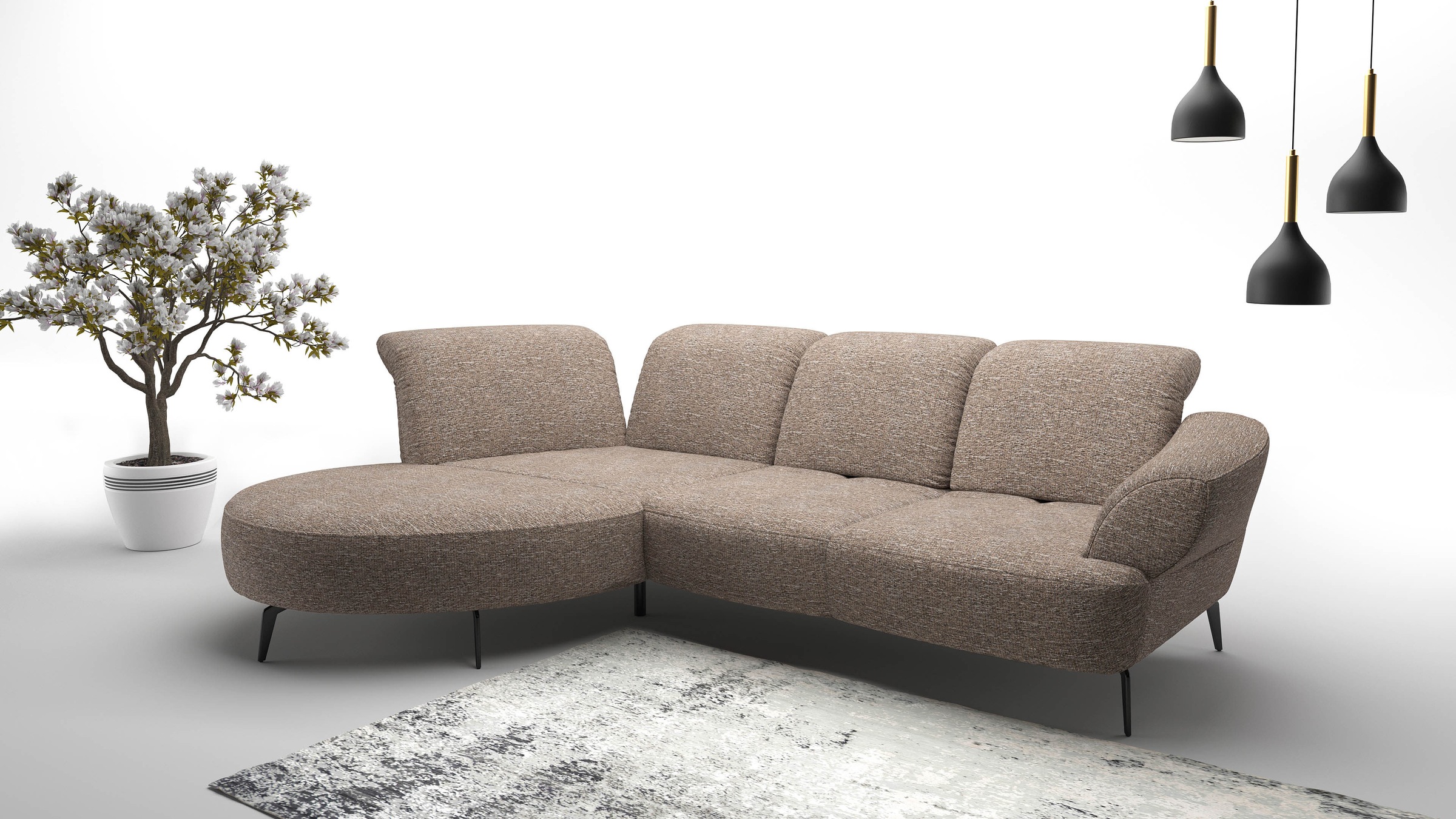 sit&more Ecksofa »Dance, L-Form, inkl. Sitztiefenverstellung« inkl. Click&S günstig online kaufen