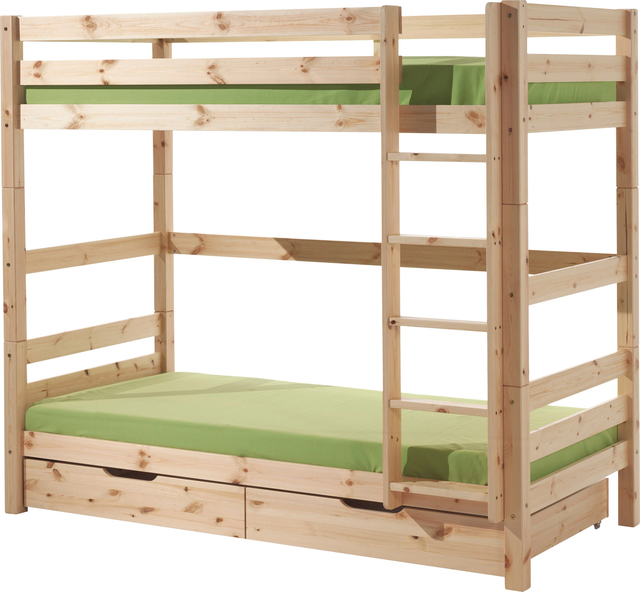 Vipack Etagenbett "Pino, inkl. Rolllattenrost, Leiter und Absturzschutz" B/ günstig online kaufen