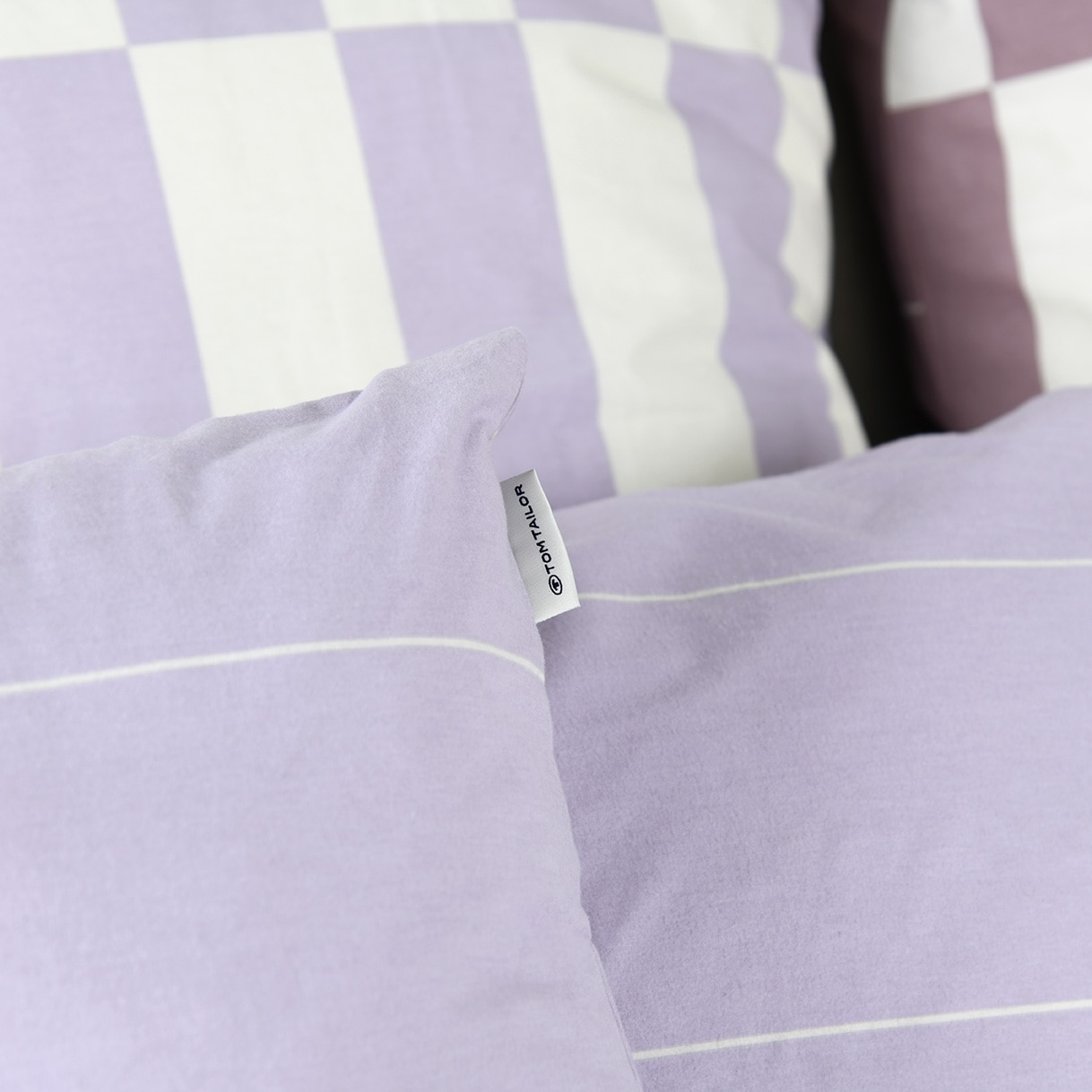 TOM TAILOR HOME Kissenbezug »Bold Check«