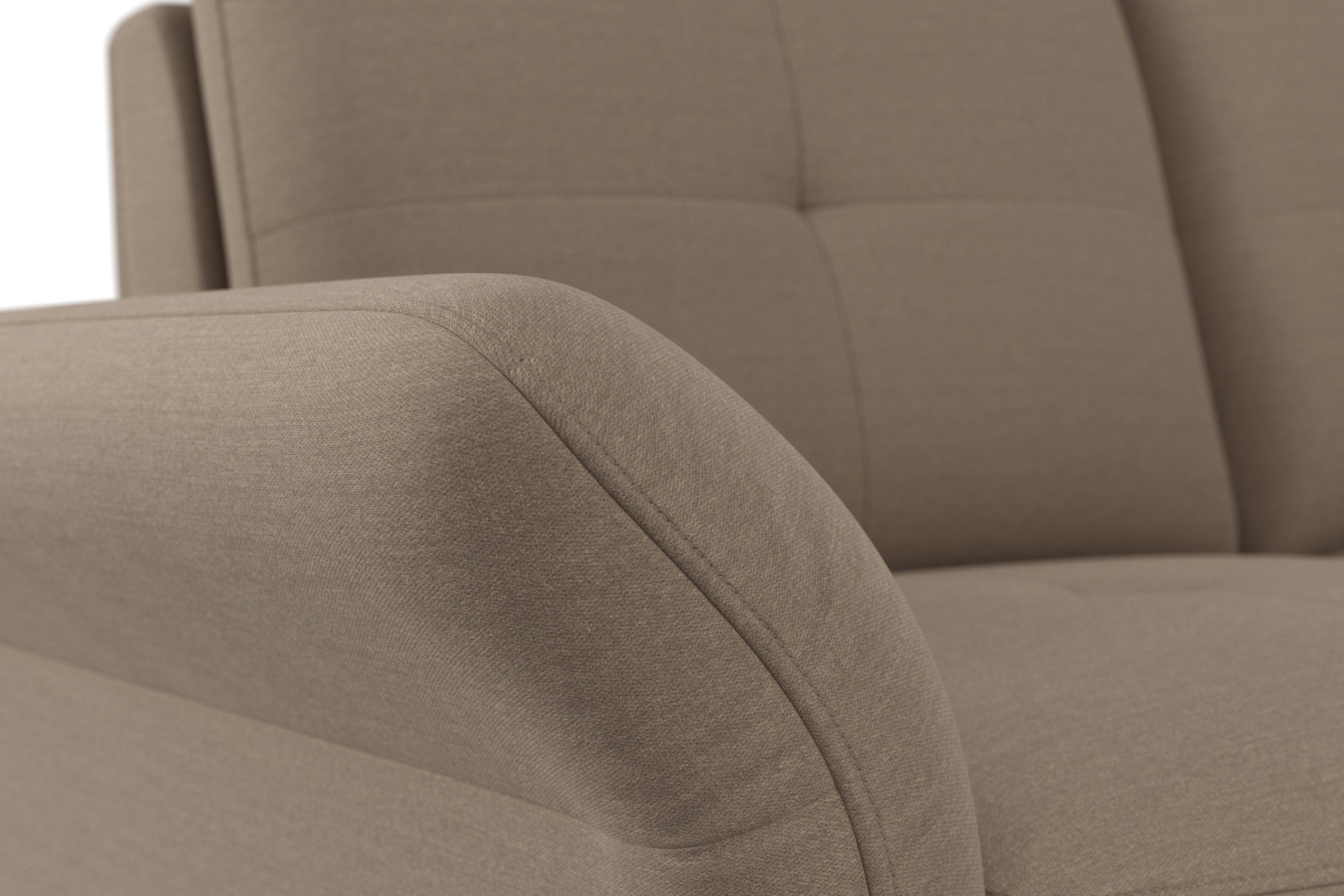 Places of Style Ecksofa »Calando L-Form«, wahlweise mit Bettfunktion, Bettkasten und Armteilfunktion