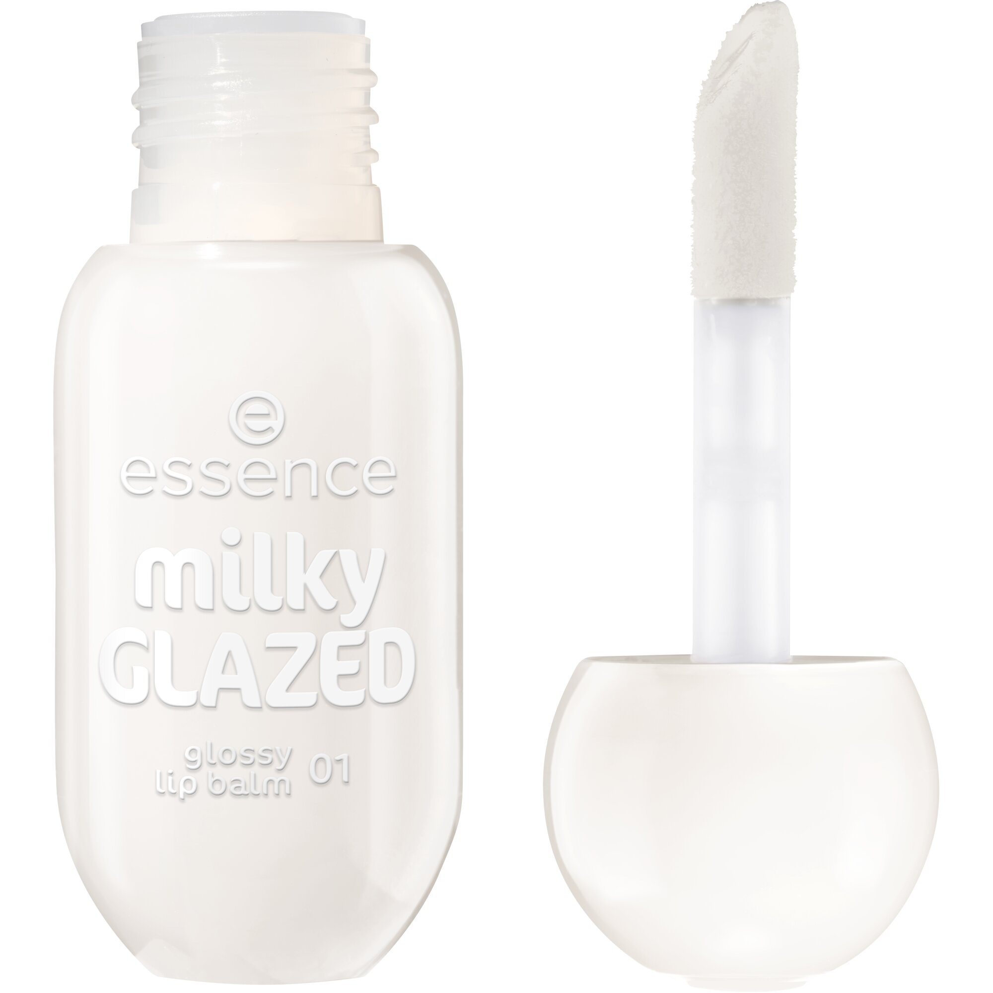 Essence Lipgloss »milky GLAZED glossy lip balm«