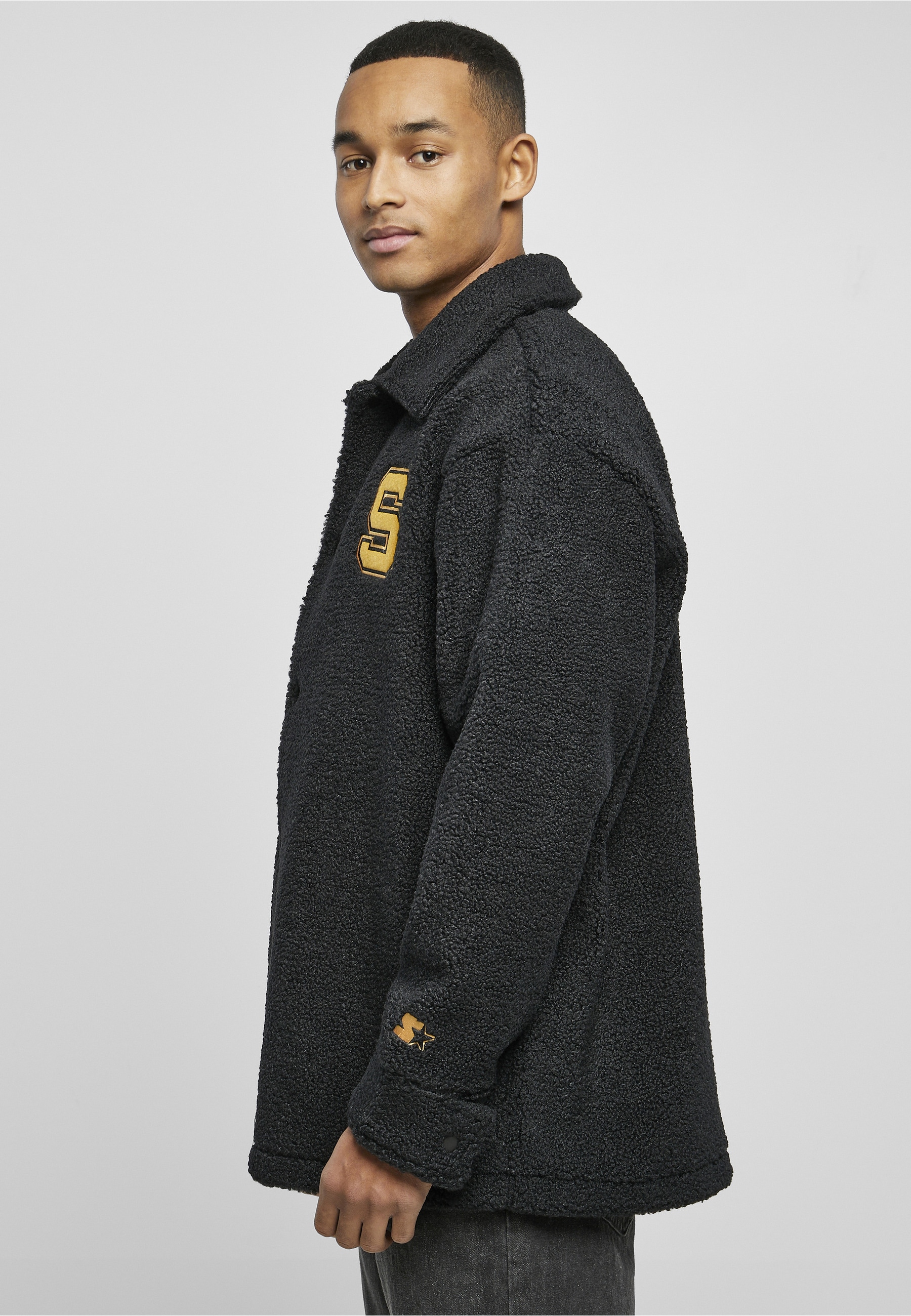 Starter Black Label Wintermantel »Starter Black Label Herren Starter Sherpa Shirt Jacket«