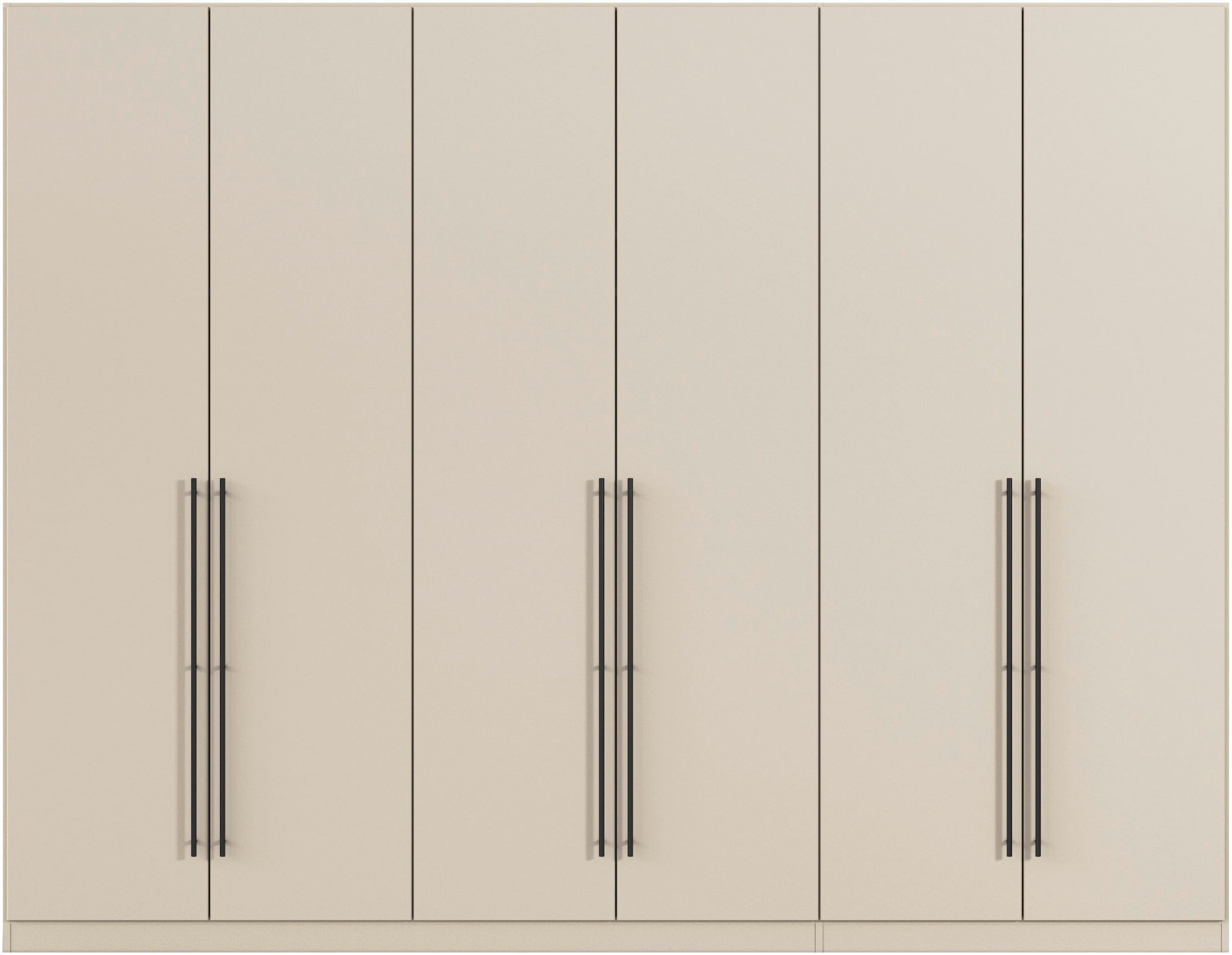 rauch Kleiderschrank »Drehtürenschrank Schrank Garderobe Wäscheschrank Schlafzimmer AVOLA«, (in 3 verschiedenen Ausstattungen BASIC/CLASSIC/PREMIUM), mit hochwertigen Stangengriffen in Schwarz aus Metall MADE IN GERMANY
