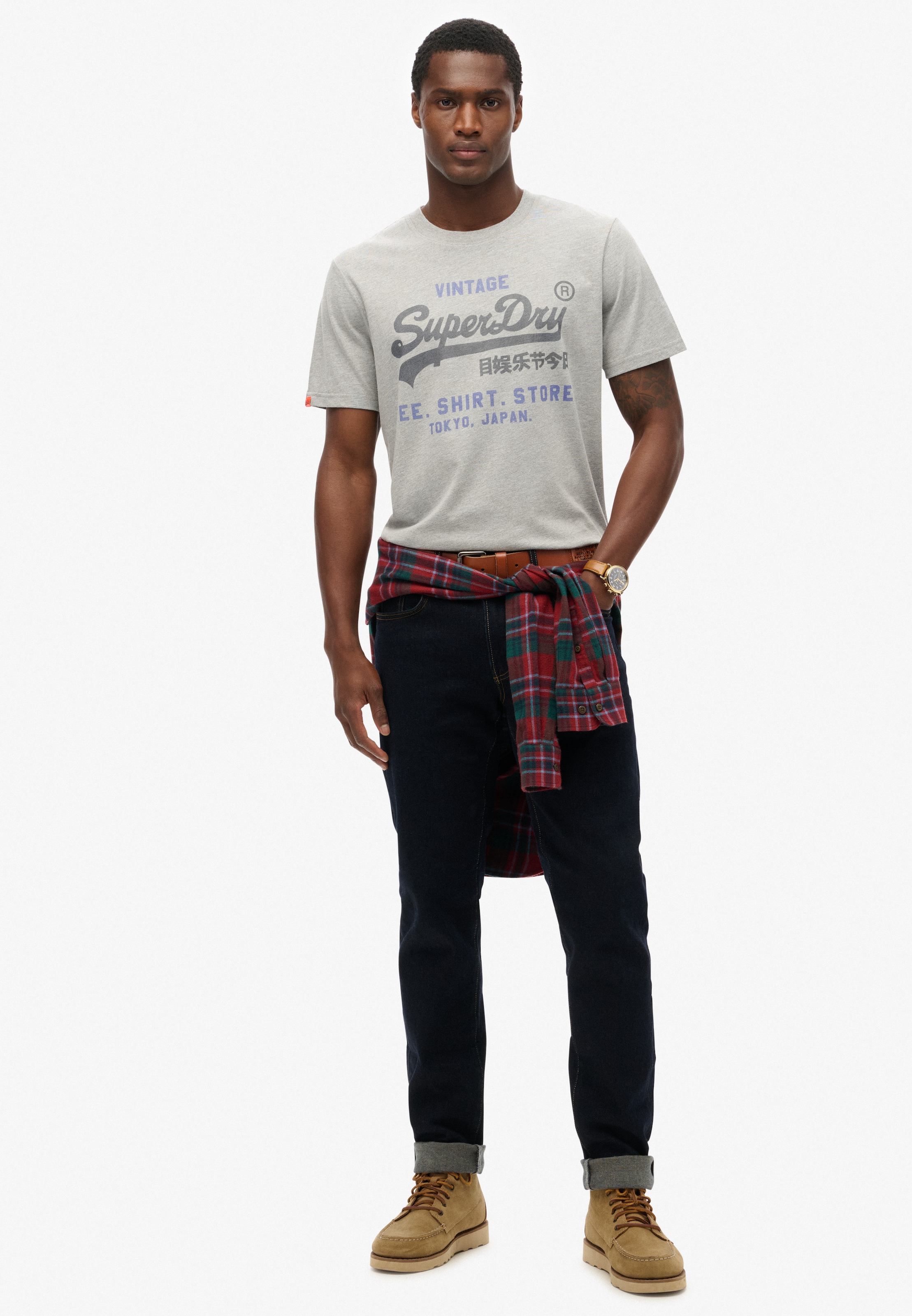 Superdry Rundhalsshirt »VL HERITAGE RELAXED TEE«