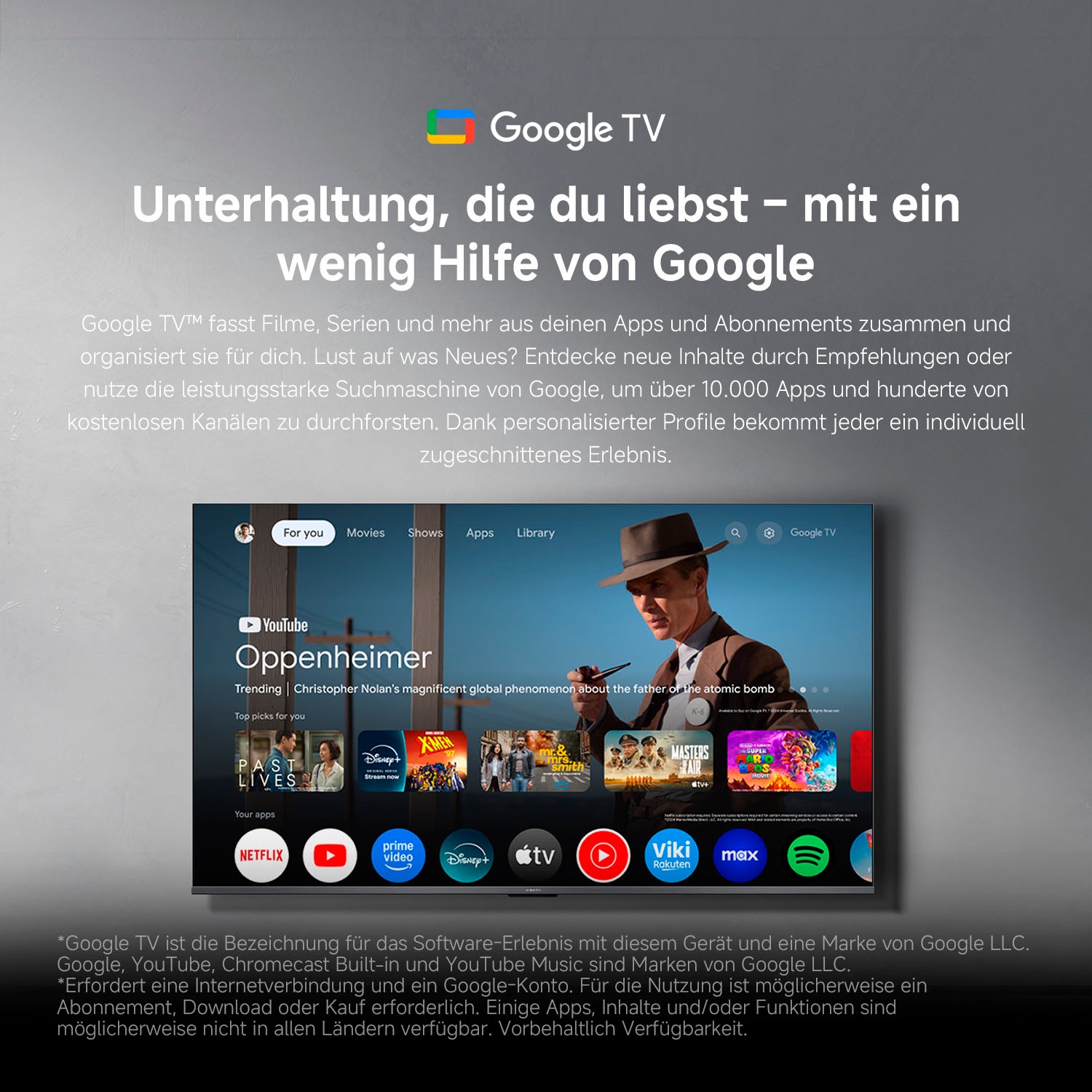 Xiaomi QLED-Fernseher »L50MB-APEU« 125 cm/50 ″ Smart-TV Xiaomi TV A Pro 50 (2026)