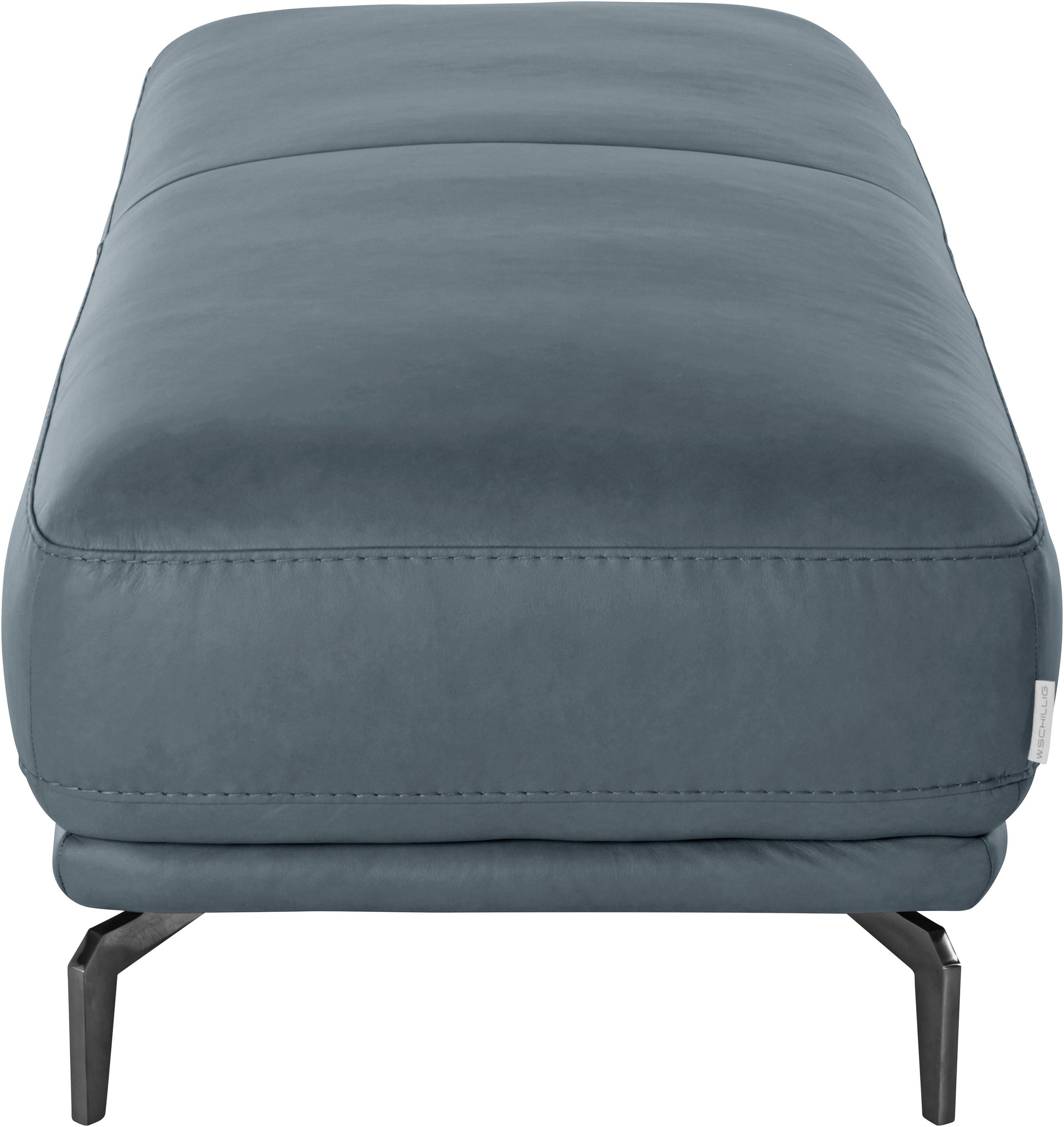 W.SCHILLIG Hocker »montanaa«, mit Metallfüßen in Schwarz pulverbeschichtet, Breite 141 cm