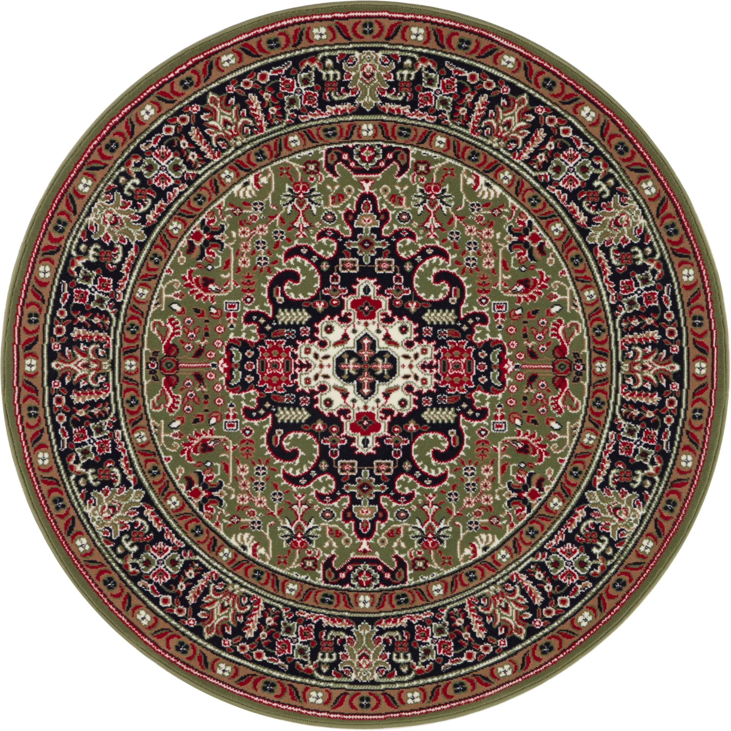 NOURISTAN Teppich »Skazar Isfahan«, rund, 9 mm Höhe, Kurzflor, Orient, Teppich, Vintage, Esszimmer, Wohnzimmer, Flur