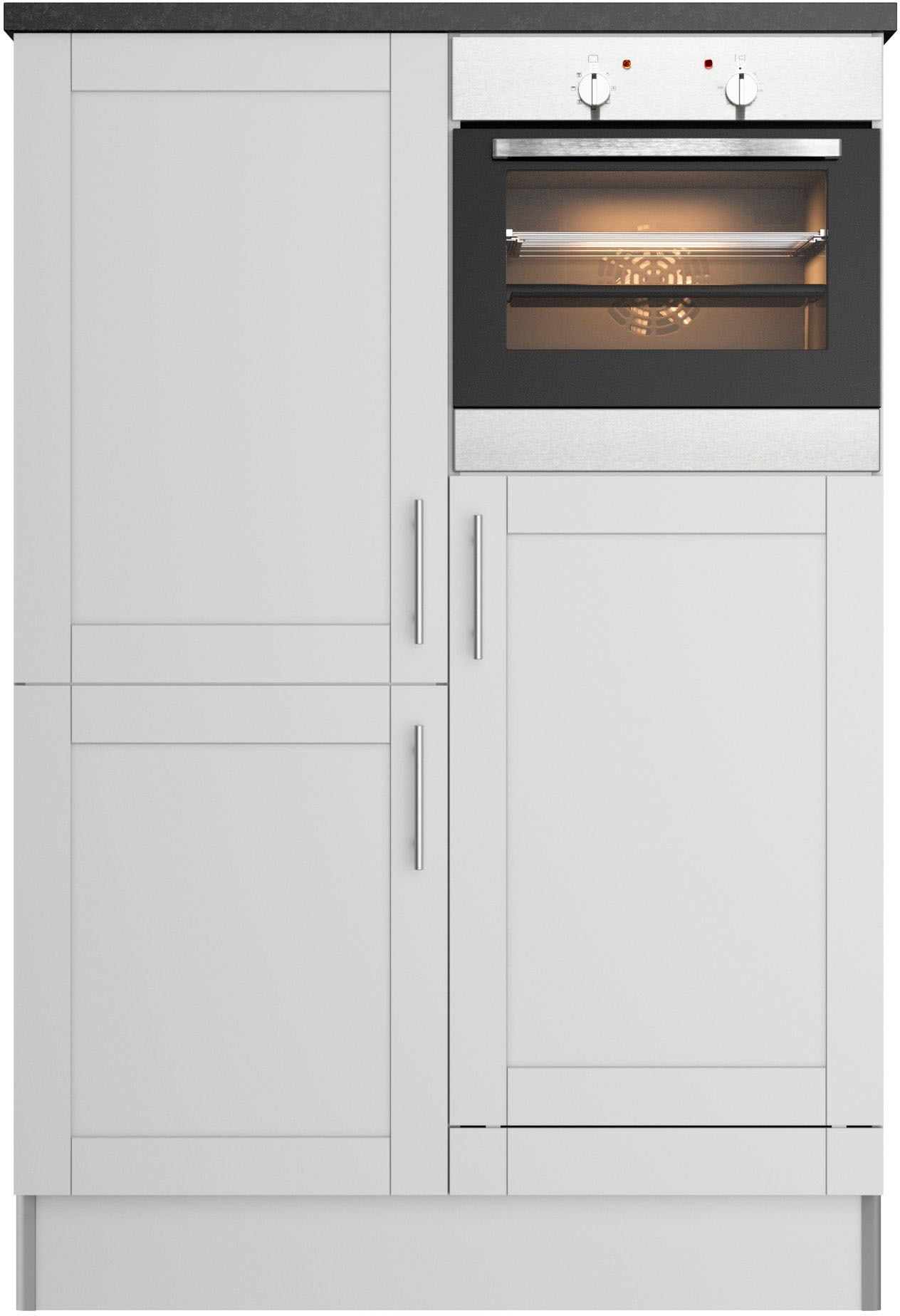 KOCHSTATION Küche »KS-Ahus, Hochschrankmodul«, Breite 120 cm,wahlweise mit E-Geräten,Soft-Close-Funktion