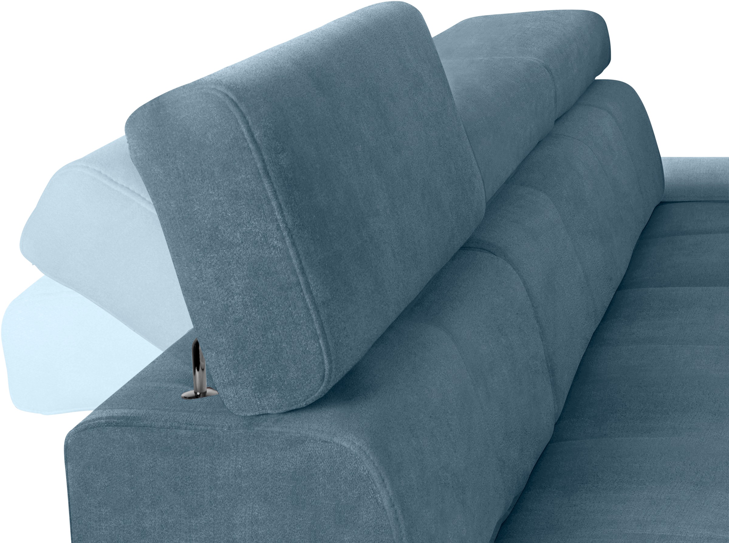 exxpo - sofa fashion Ecksofa »Fiji, hochwertige Detailverarbeitung im Sitz und Rücken, L-Form«, bequem durch Kopf- und Armteilverstellung, wahlweise mit Bettfunktion