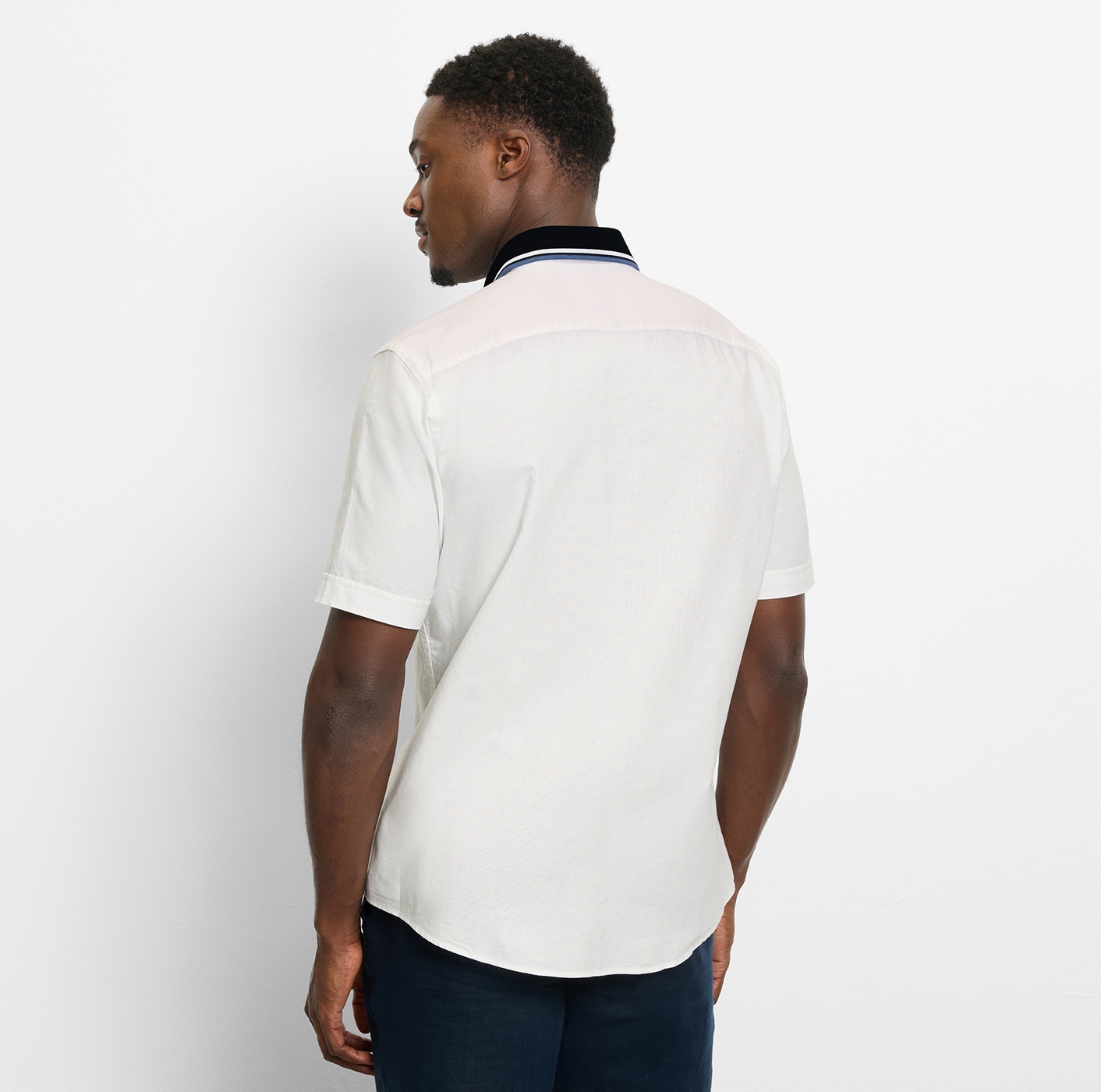 OLYMP Kurzarmhemd Freizeithemd, Polokragen, regular fit