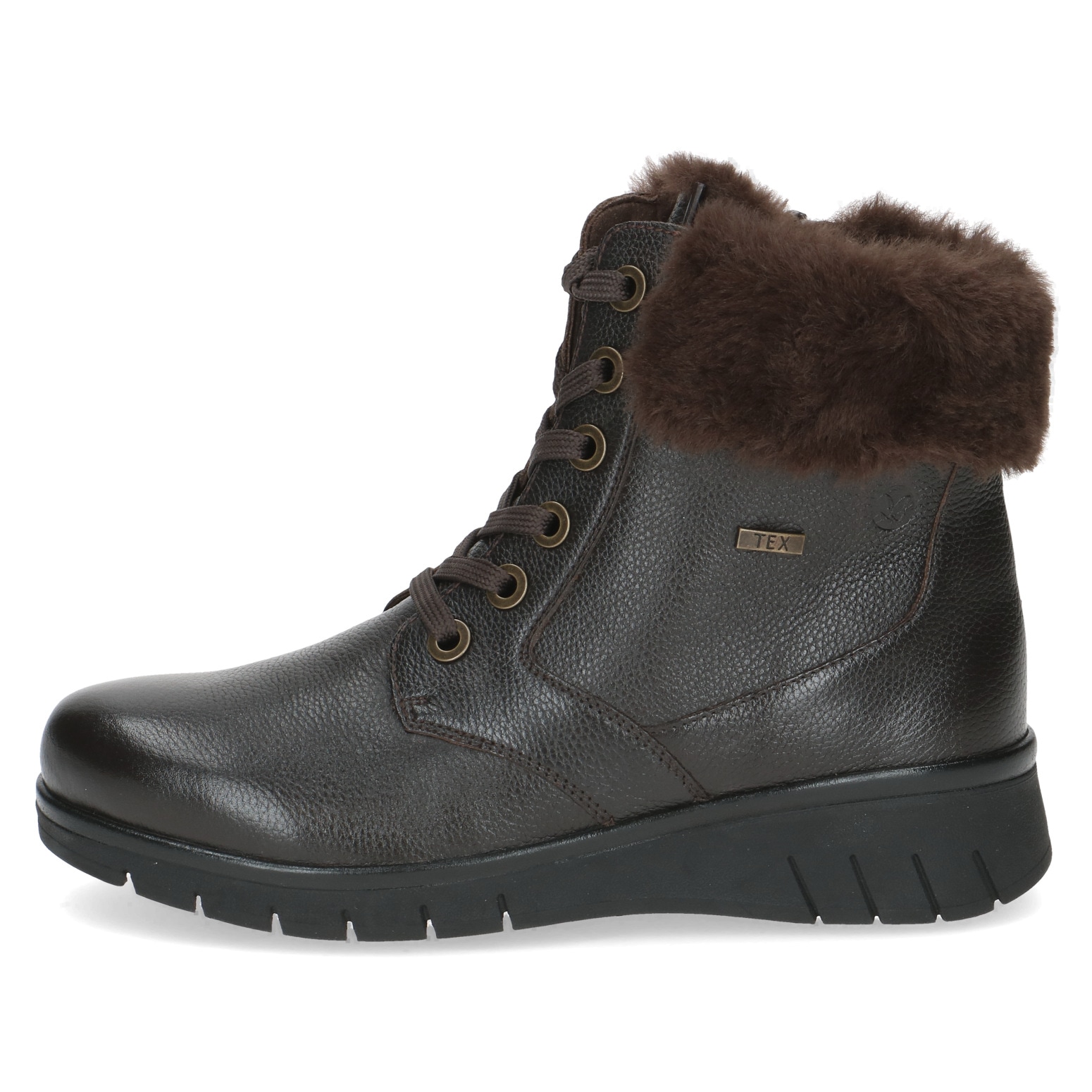 Caprice Winterboots  , Keilabsatz, Schnürboots, Schnürstiefelette in Weite H (sehr weit)