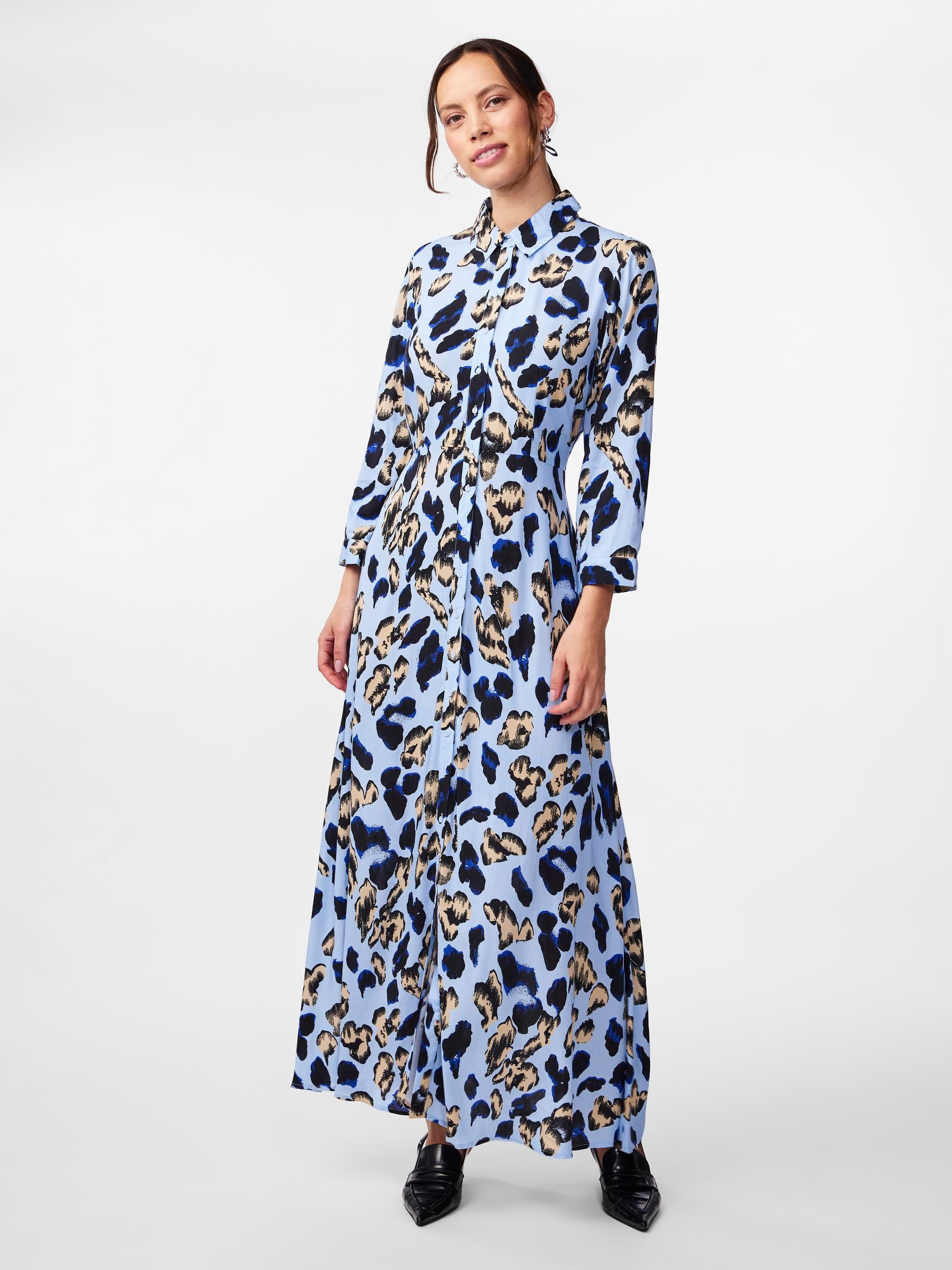 Y.A.S Hemdblusenkleid »YASSAVANNA LONG SHIRT DRESS«, mit 3/4 Ärmel