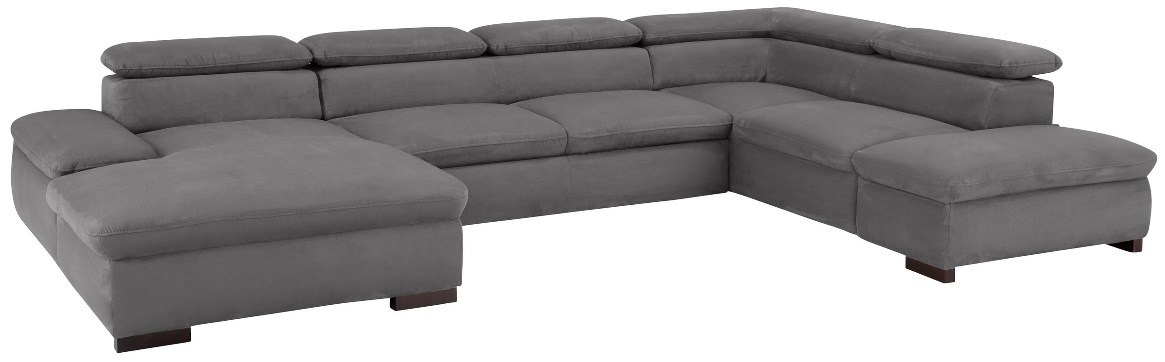 Home affaire Wohnlandschaft »Alberto U-Form« mit Kopfteilverstellung, wahlw günstig online kaufen