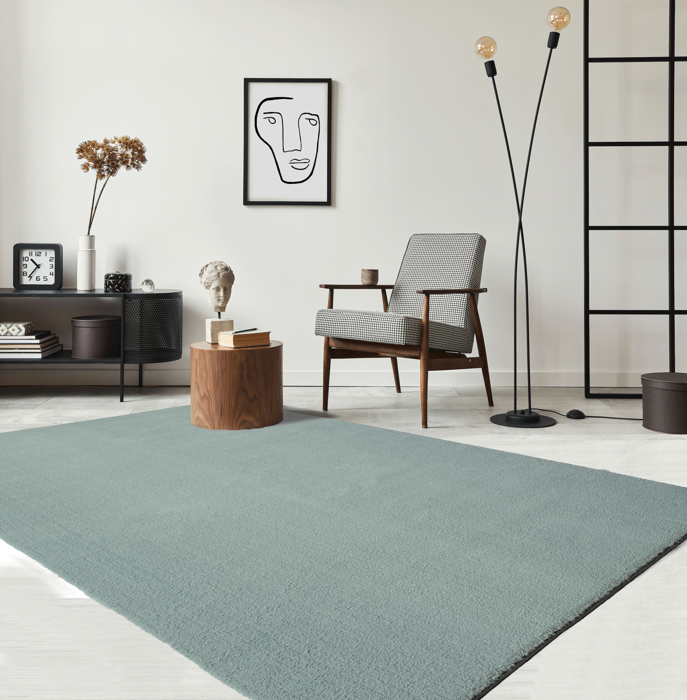 the carpet Teppich »Relax«, rechteckig, 16 mm Höhe, waschbarer Wohnzimmer T günstig online kaufen