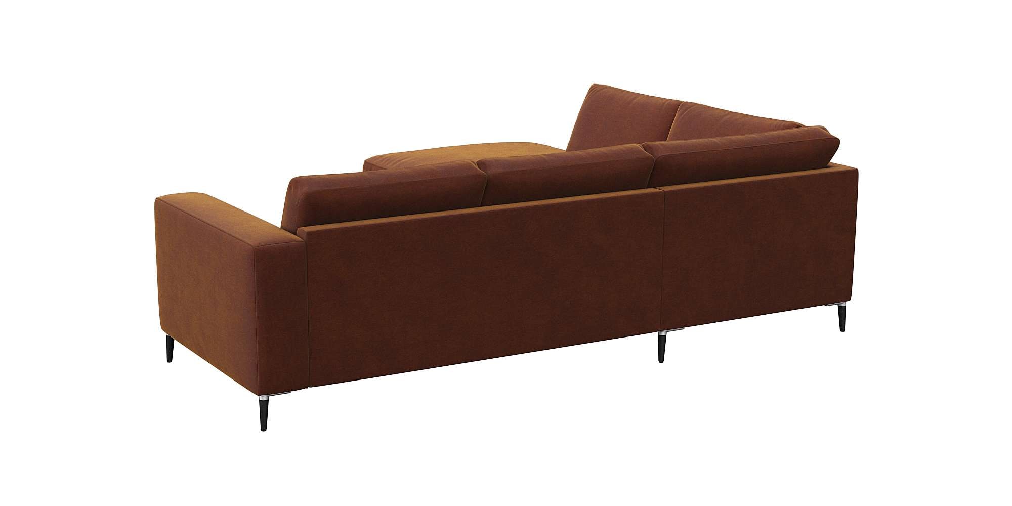 FLEXLUX Ecksofa »Fiore, bequem und komfortabel, zeitlos, OTTOs Choice, L-Form«, breite Armlehnen, Füße Alu/schwarz, B/T 241/225 cm, Kaltschaum im Sitz