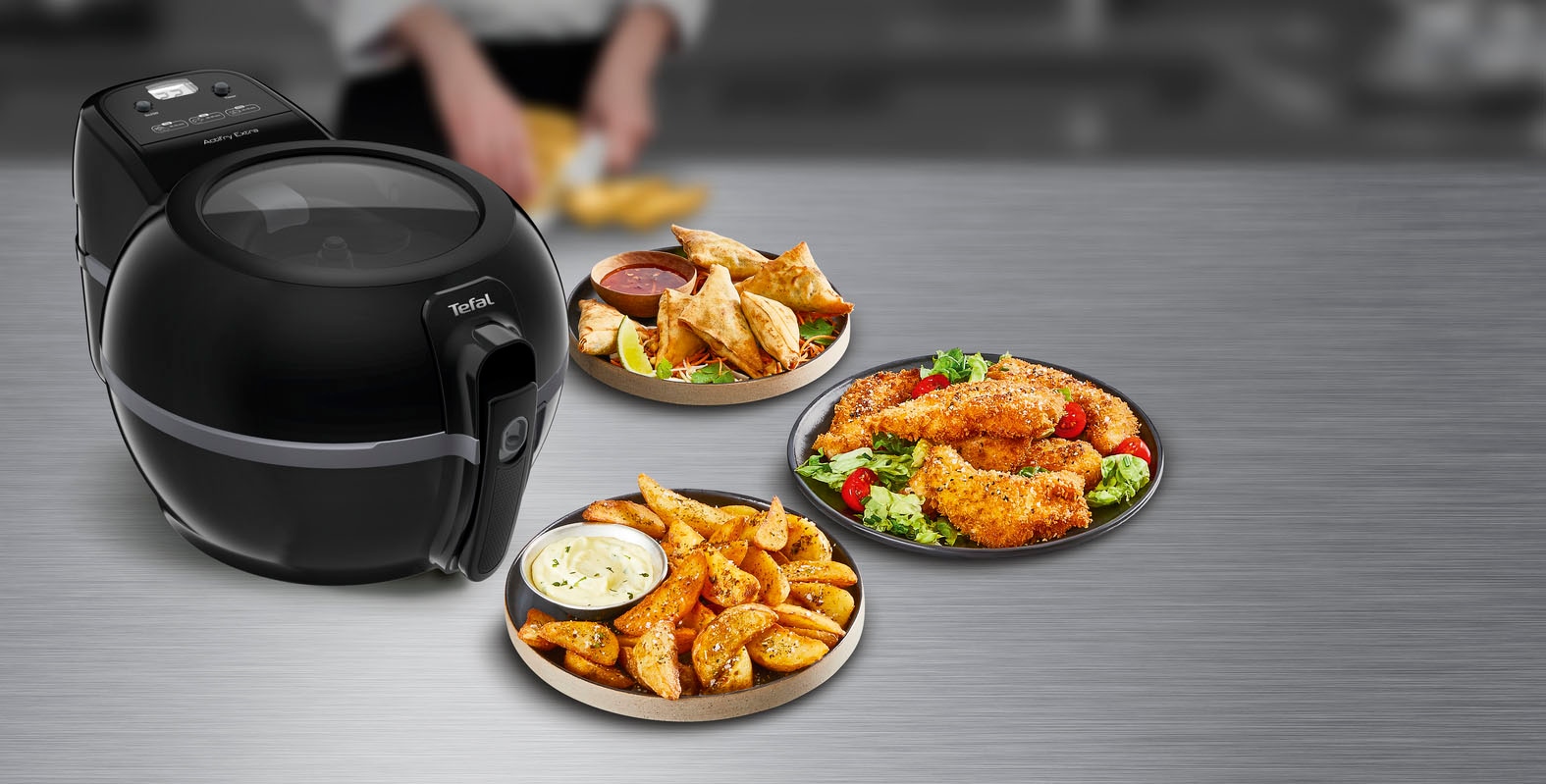 Tefal Heißluftfritteuse »ActiFry Extra«, 1500 W, Fassungsvermögen 1,2 kg, Timer, geruchsfrei, FZ7228