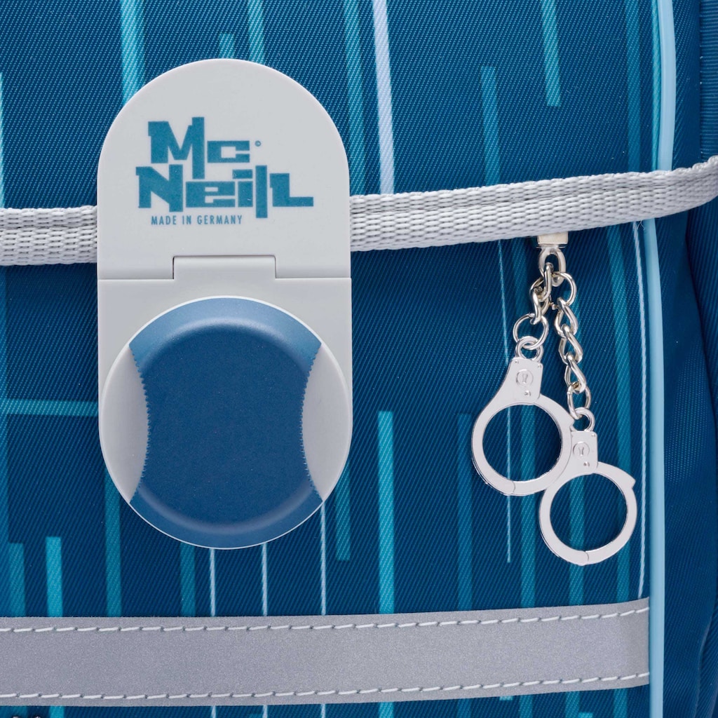 McNeill Schulranzen »McLight 2, New Police«, reflektierende Streifen auf den Schultergurten-retroreflektierende Flächen