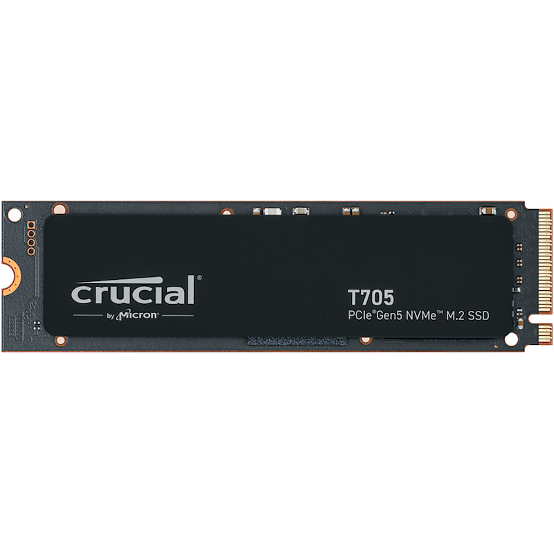 CRUCIAL interne SSD »T705 4 TB« 4000 GB Anschluss PCI Express 5.0 schwarz Die Spitzen-Gaming-SSD (Best in Slot) der 5. Generation von Crucial