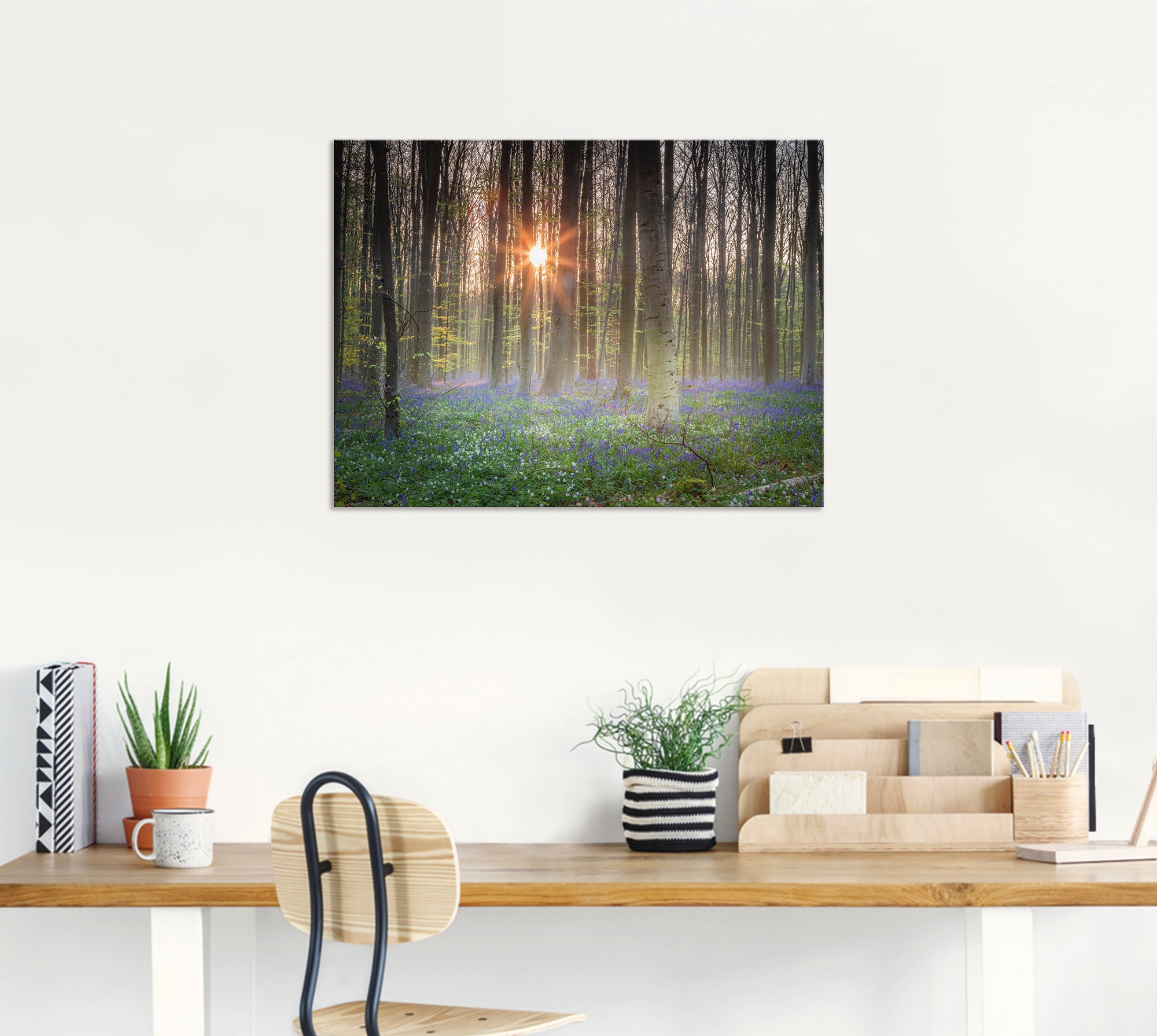 Artland Wandbild »Sonnenaufgang«, Wald, (1 St.), als Alubild, Leinwandbild, Wandaufkleber oder Poster in versch. Größen