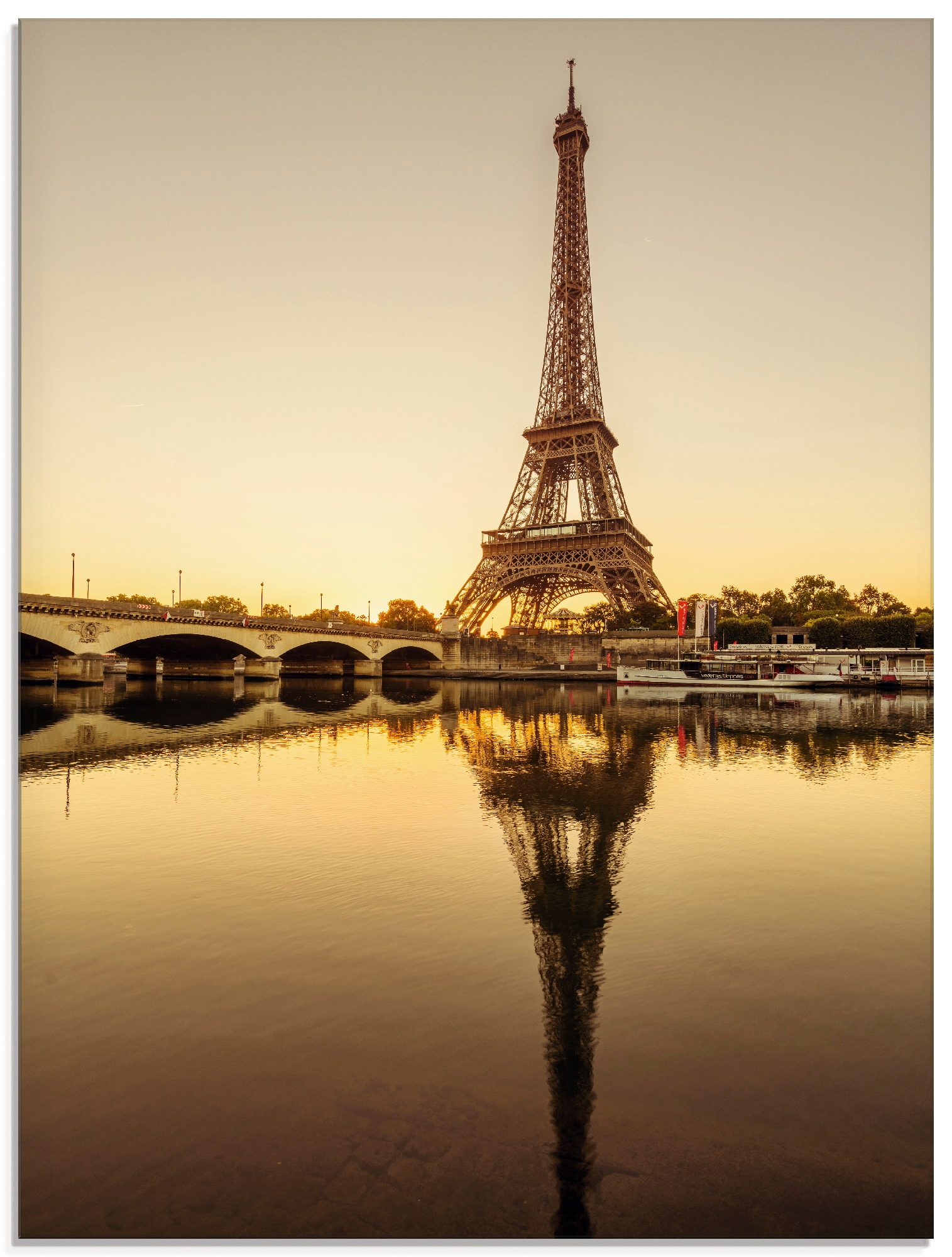 Artland Glasbild »Paris Eiffelturm V«, Gebäude, (1 St.), in verschiedenen G günstig online kaufen