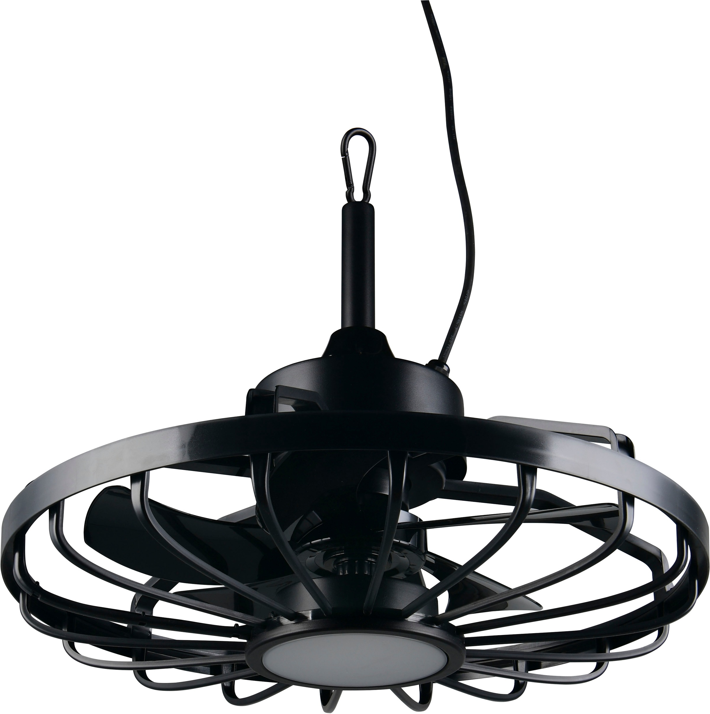 REALITY Leuchten LED Deckenleuchte »OSLO mit Ventilator, Deckenventilator mit Hängevorrichtung + 3m Kabel« LED-Board 1 Stk. Farbwechsler | warmweiß - kaltweiß outdoortauglicher Ventilator IP44 für Garten, Terrasse oder Bad Ø 51cm