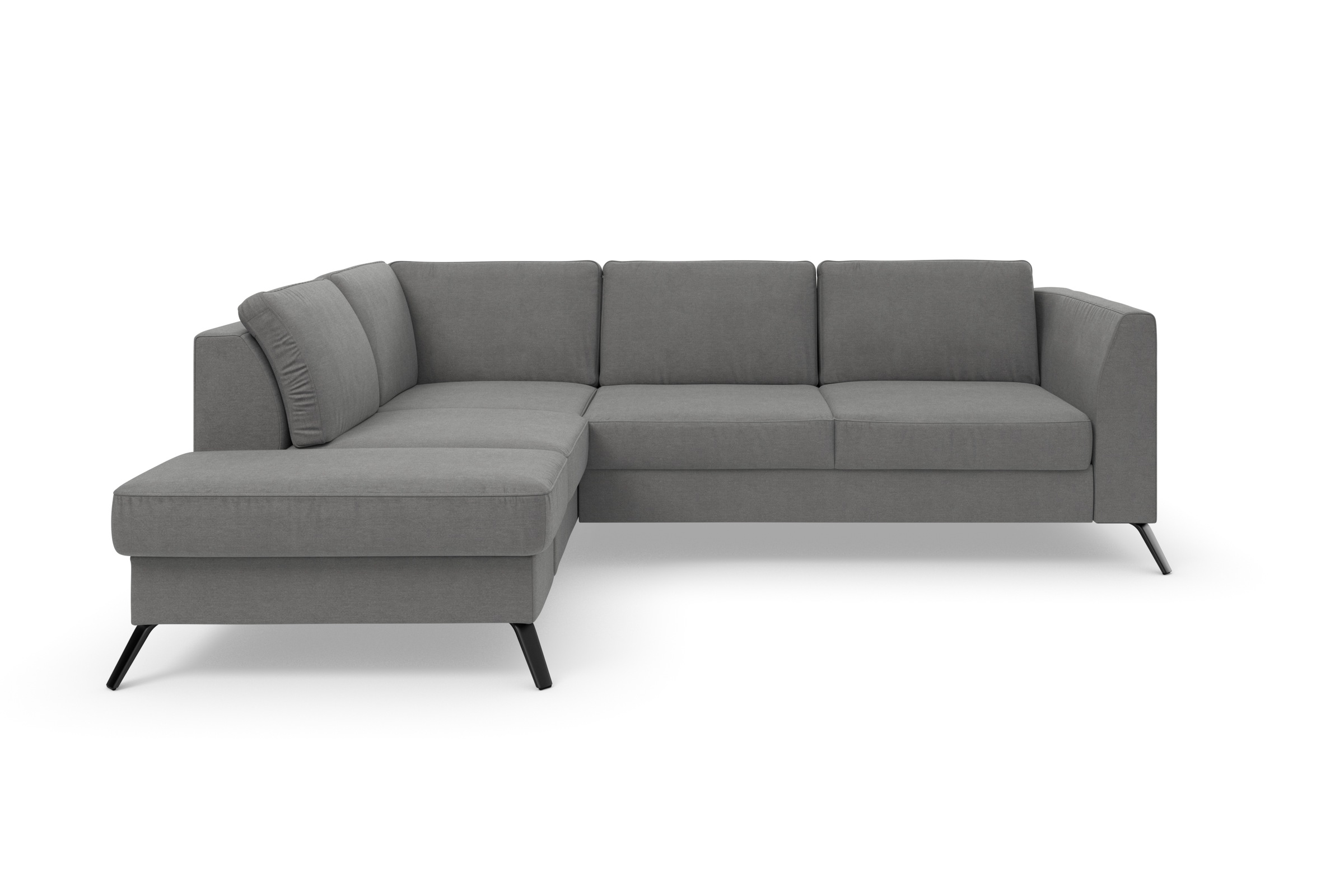 sit&more Ecksofa »Olsen L-Form«, inklusive Sitztiefenverstellung, wahlweise mit Bettfunktion, 15cm hoch