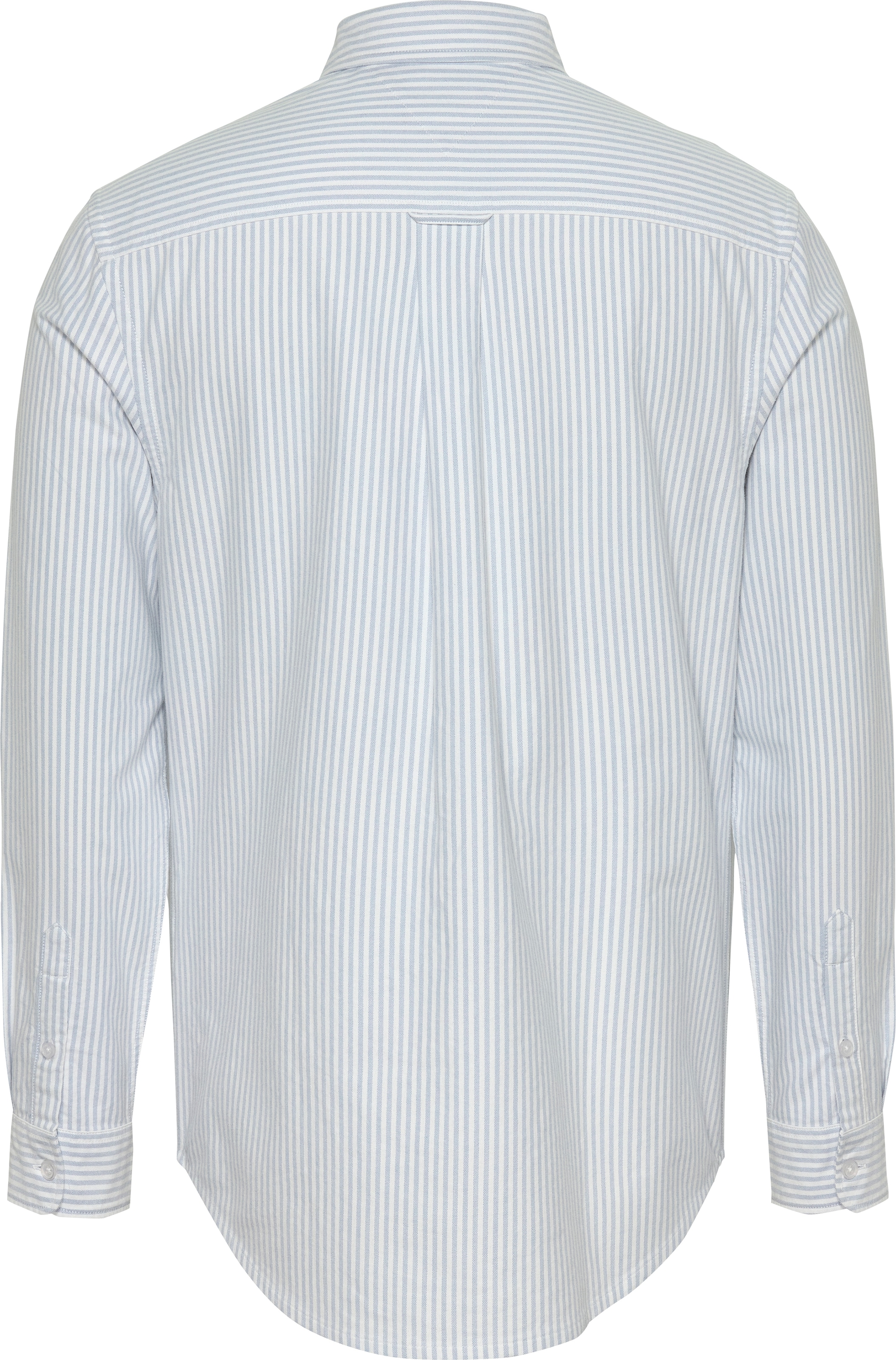 Tommy Jeans Langarmhemd »TJM STRIPE OXFORD SHIRT EXT«, mit Logostickerei