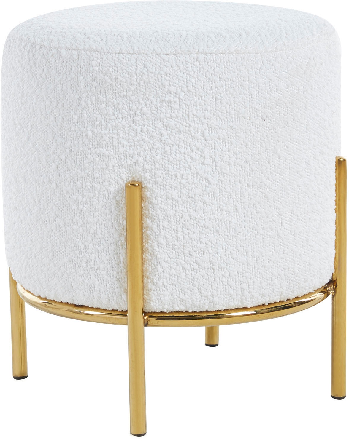 SalesFever Polsterhocker, mit Design-Gestell aus goldfarbenem Metall günstig online kaufen