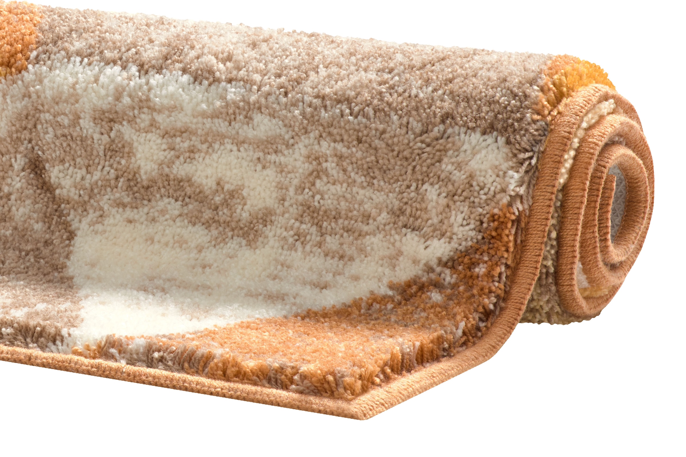 Grund Badematte »Curati«, rutschhemmend beschichtet, strapazierfähig-fußbodenheizungsgeeignet, flauschige Oberfläche, Made in Europe, geometrisches Muster