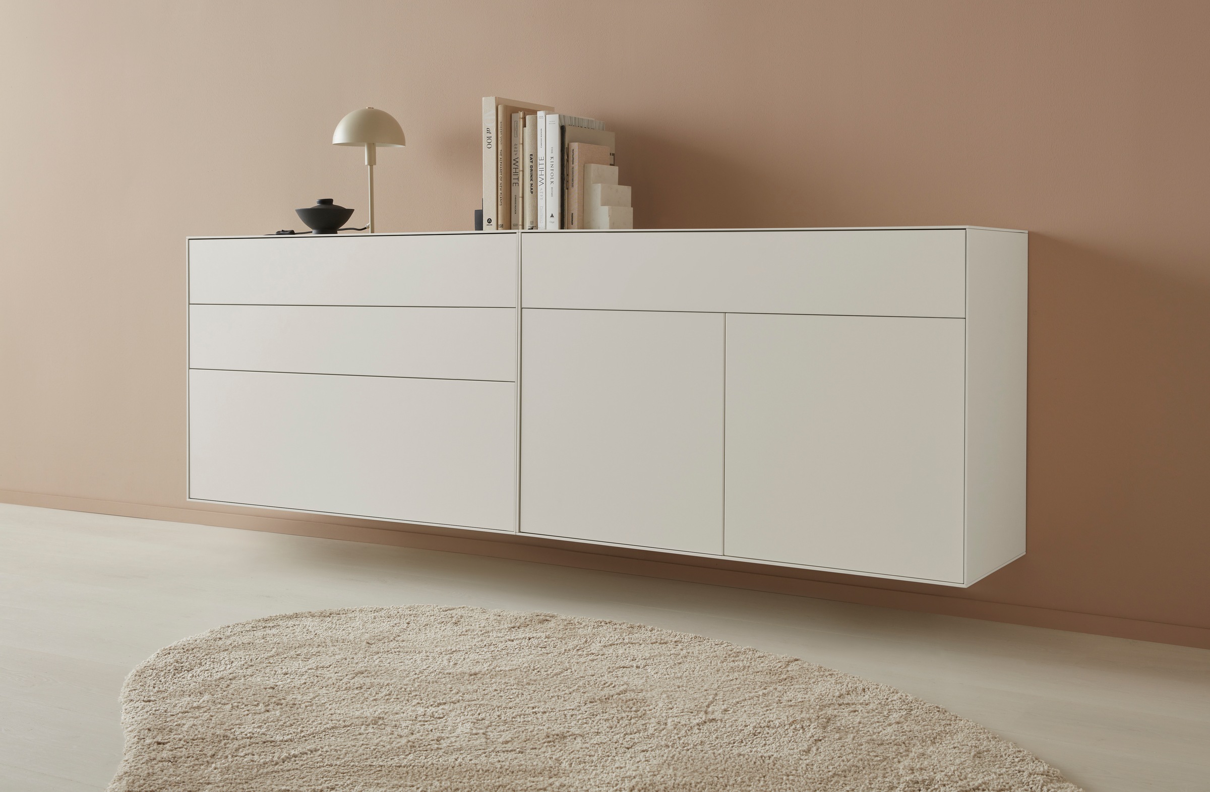 LeGer Home by Lena Gercke Sideboard »Essentials«, Breite: 112cm, MDF lackiert, Push-to-open-Funktion