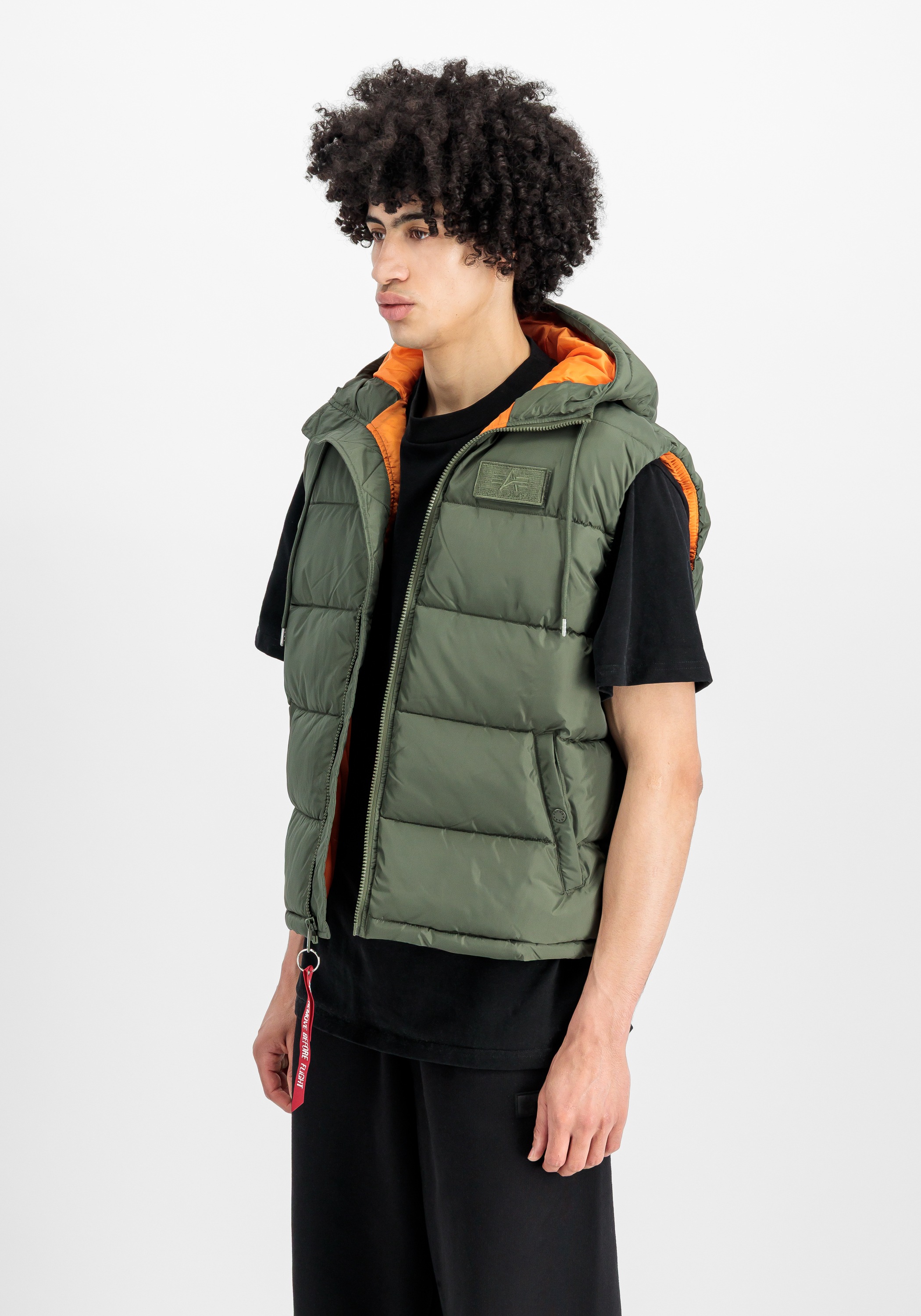 Alpha Industries Blouson »Alpha Industries Men - Vests Hooded Puffer Vest FD«