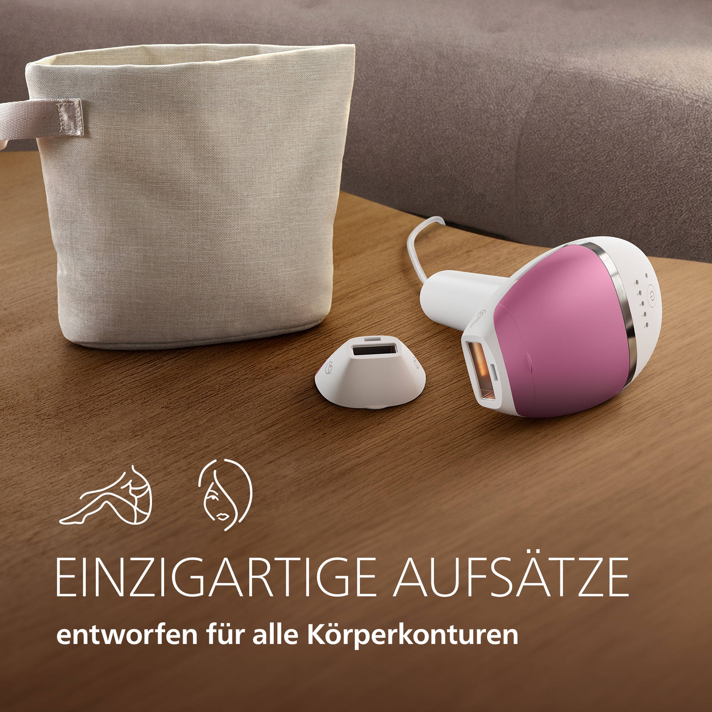 Philips IPL-Haarentferner »Philips Lumea Series 8000 BRI934/00« 2 Aufsätze (Gesicht, Körper)