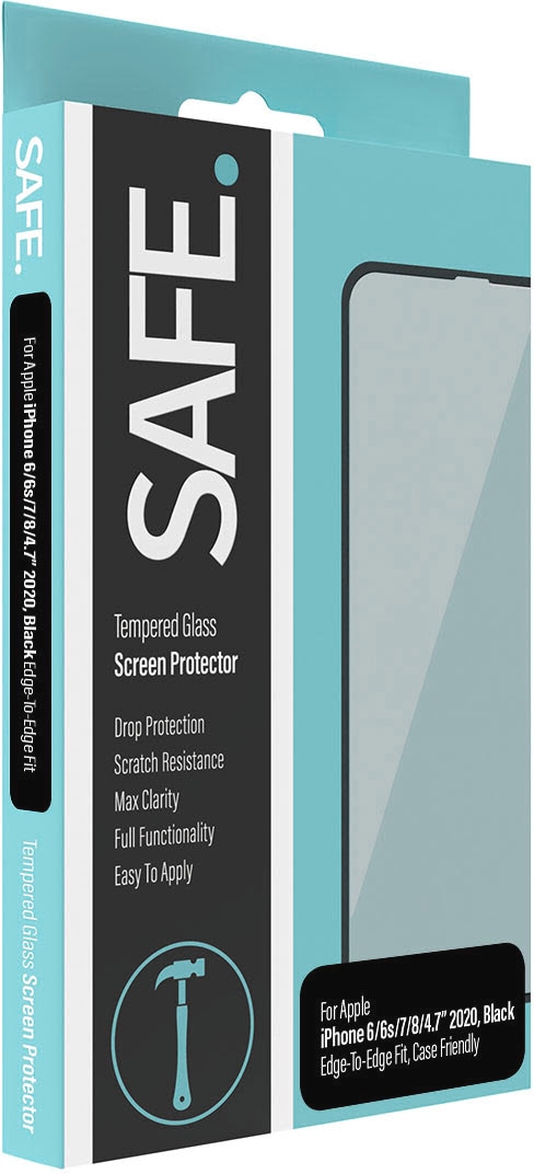 SAFE by PanzerGlass Displayschutzglas »Tempered Glass Screen Protection«, für Apple iPhone 6/6s-Apple iPhone 7/8-Apple iPhone SE 2020/2022, Displayschutzfolie, Schutzfolie, Bildschirmschutz, kratz- & stoßfest