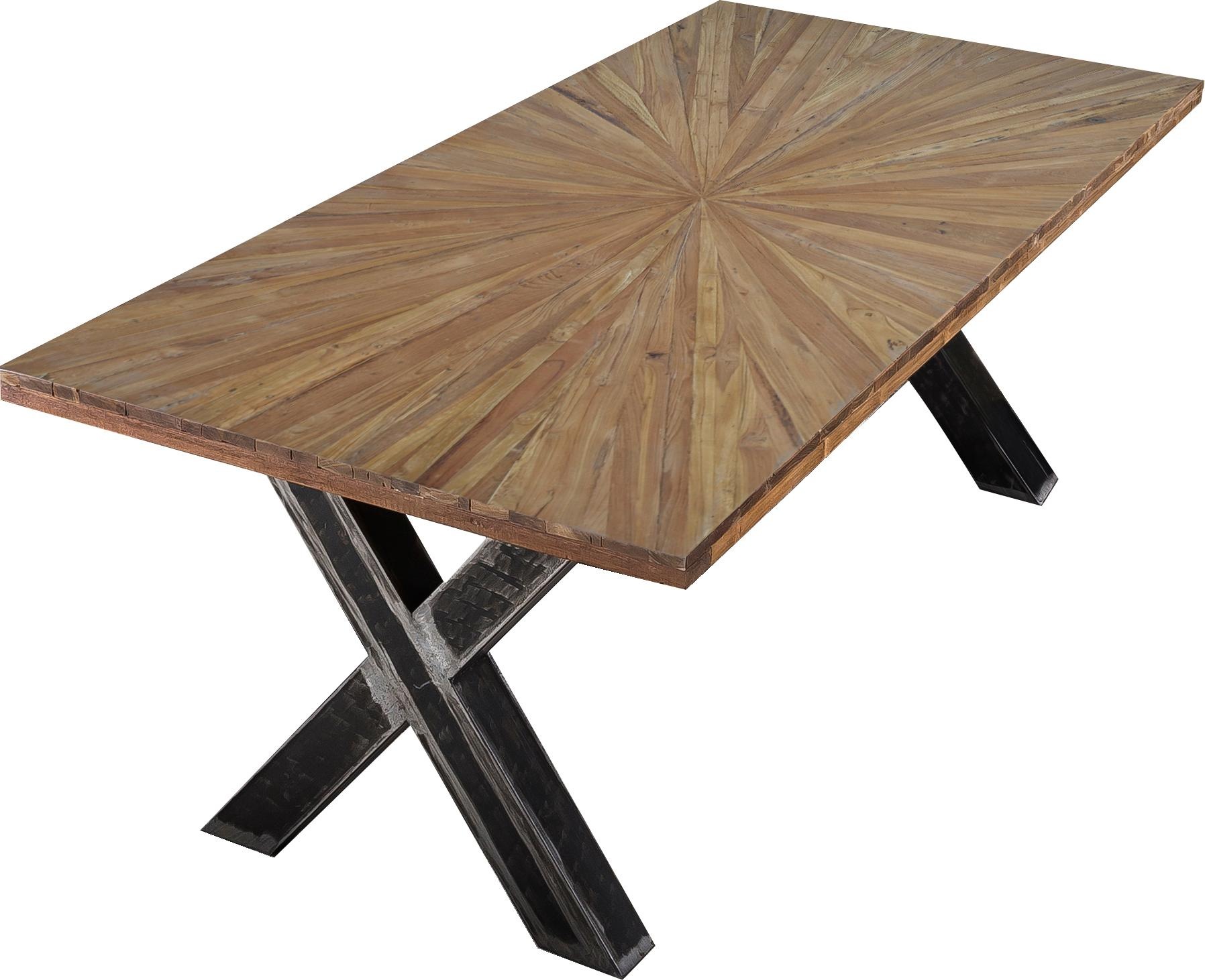 SIT Esstisch »Romanteaka« mit sonnenförmig gemusterter Tischplatte, Shabby günstig online kaufen