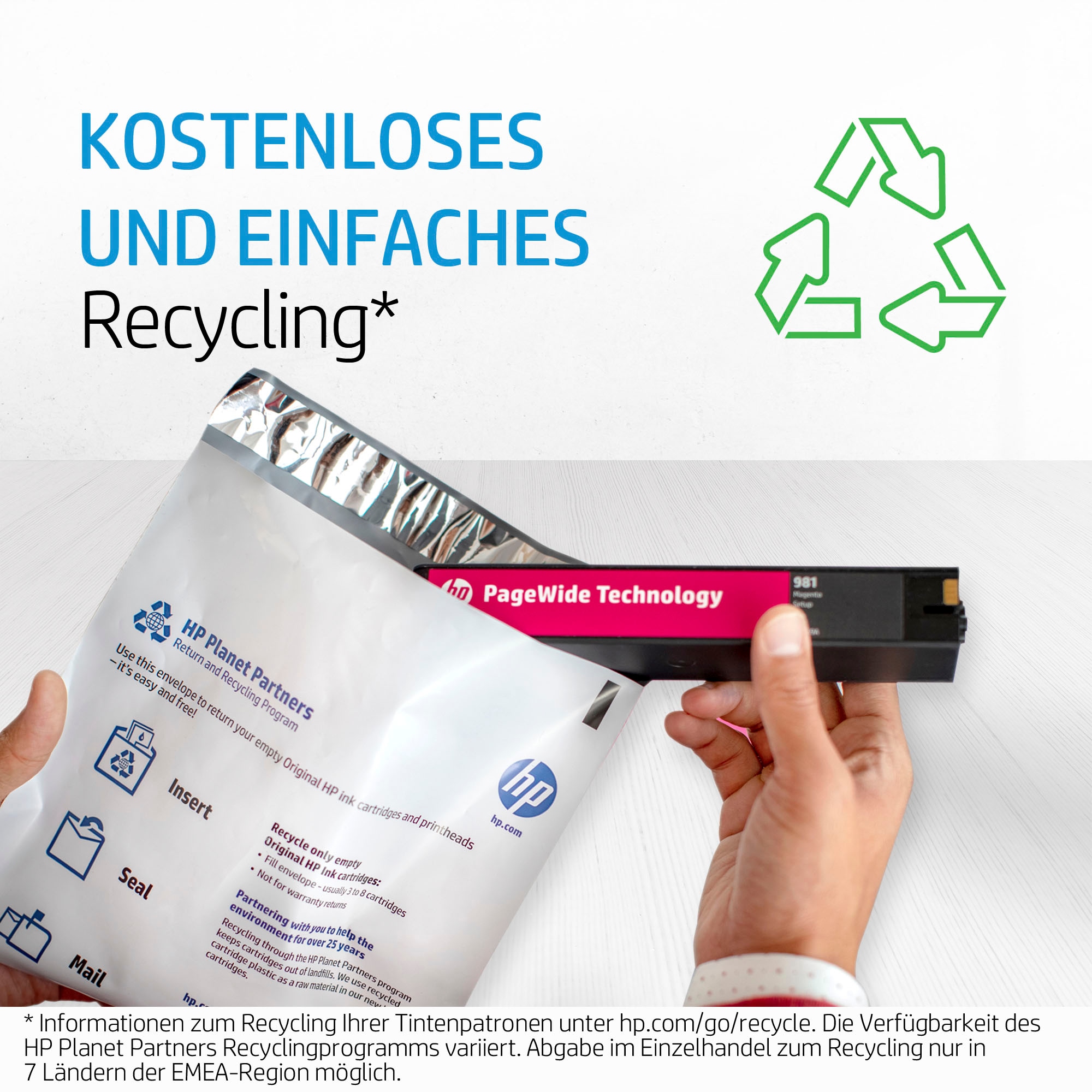 HP Nachfülltinte »HP original Toner 973 X,  magenta (F6T82AE)« für HP 1 Stk. tlg.