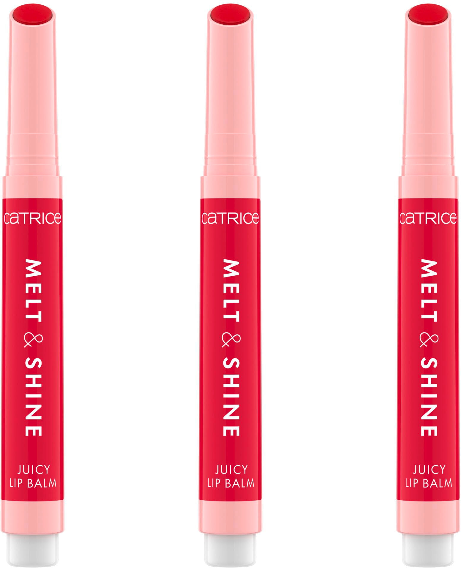 Catrice Lippenbalsam »Melt & Shine Juicy Lip Balm«, (Set, 3 tlg.), mit weicher Textur