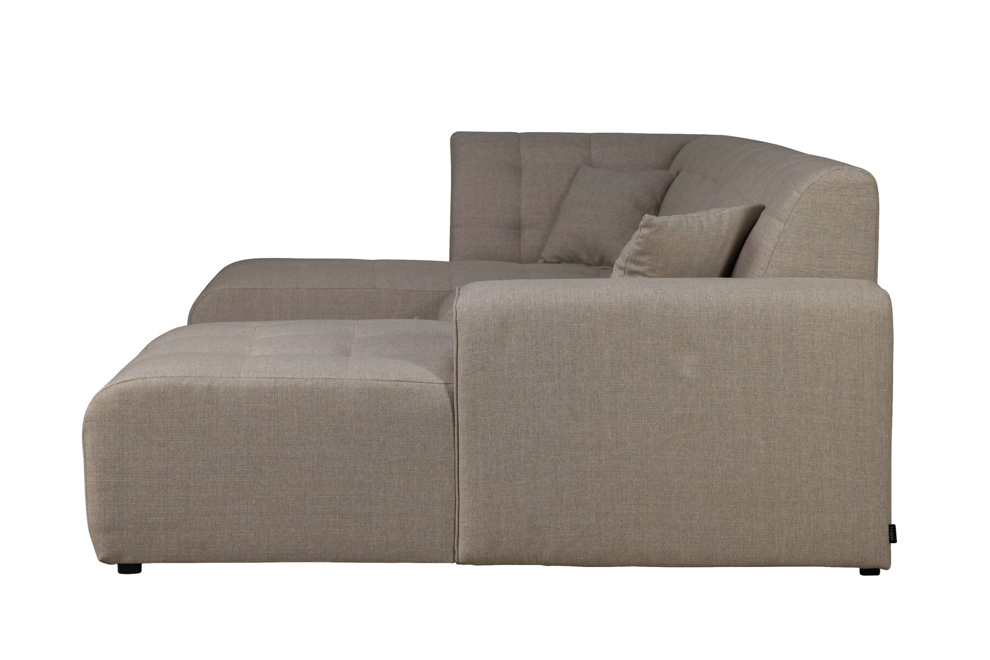 Home affaire Wohnlandschaft »Nosia U-Form«, incl. 2 Zierkissen, mit feiner Steppung