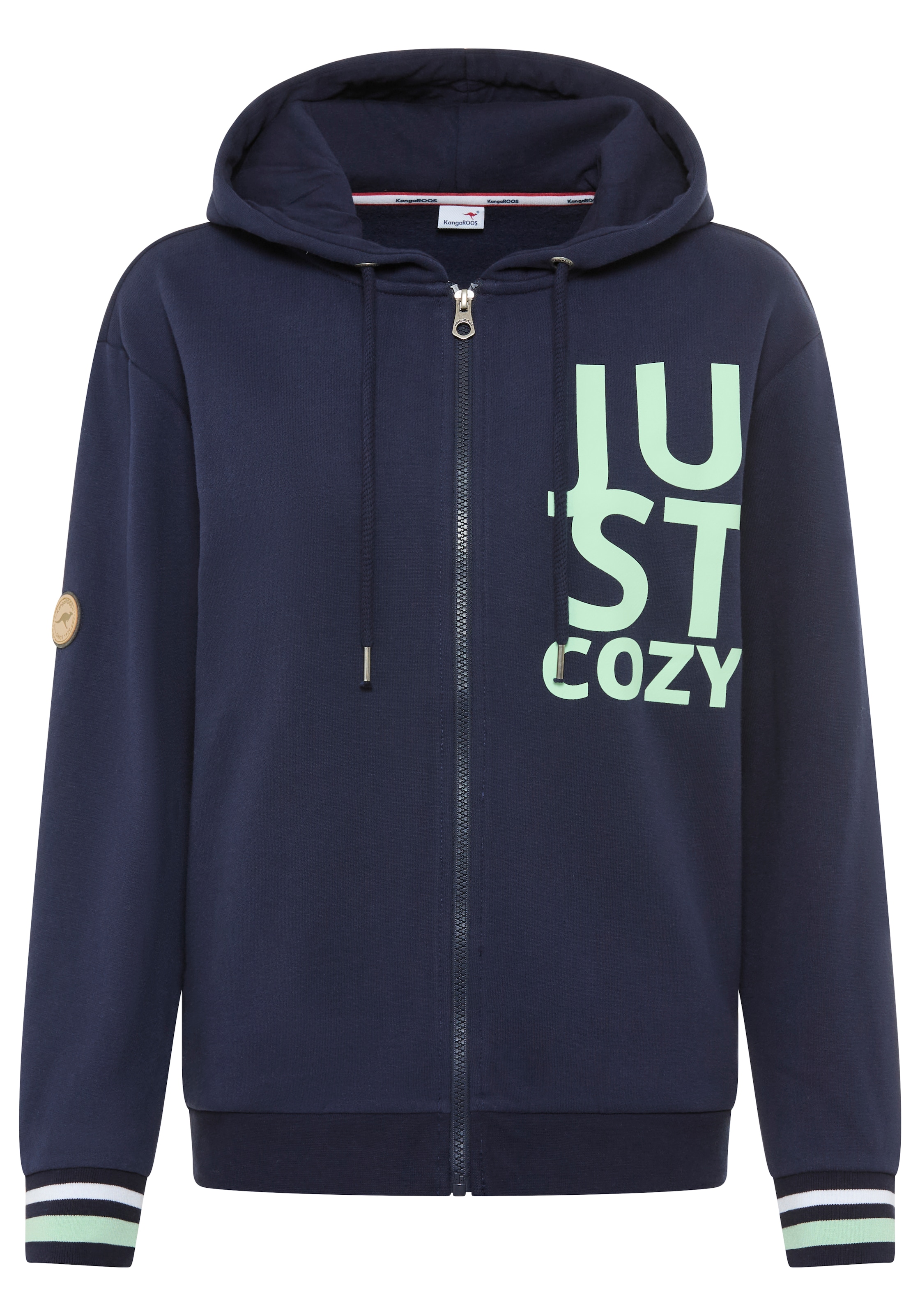 KangaROOS Kapuzensweatjacke mit Neon-Details