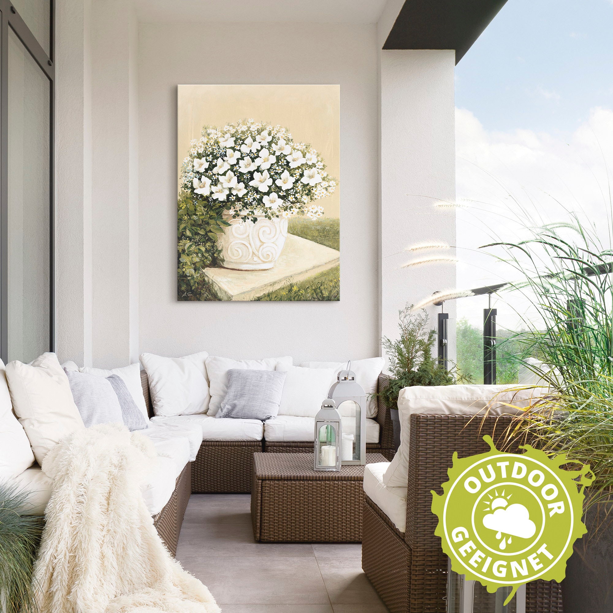 Artland Wandbild »Blumentopf I«, Blumen, (1 St.), als Alubild, Outdoorbild, Leinwandbild, Poster in verschied. Größen