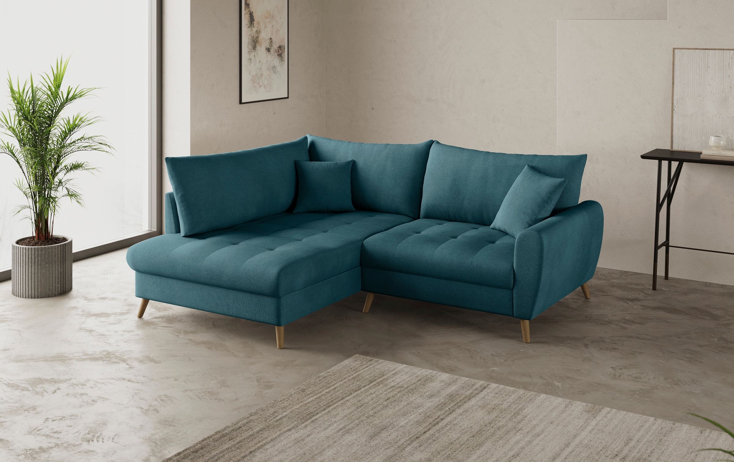 Mr. Couch Ecksofa "Blackburn II, L-Form", Mit Kaltschaumpolsterung bis 140 günstig online kaufen