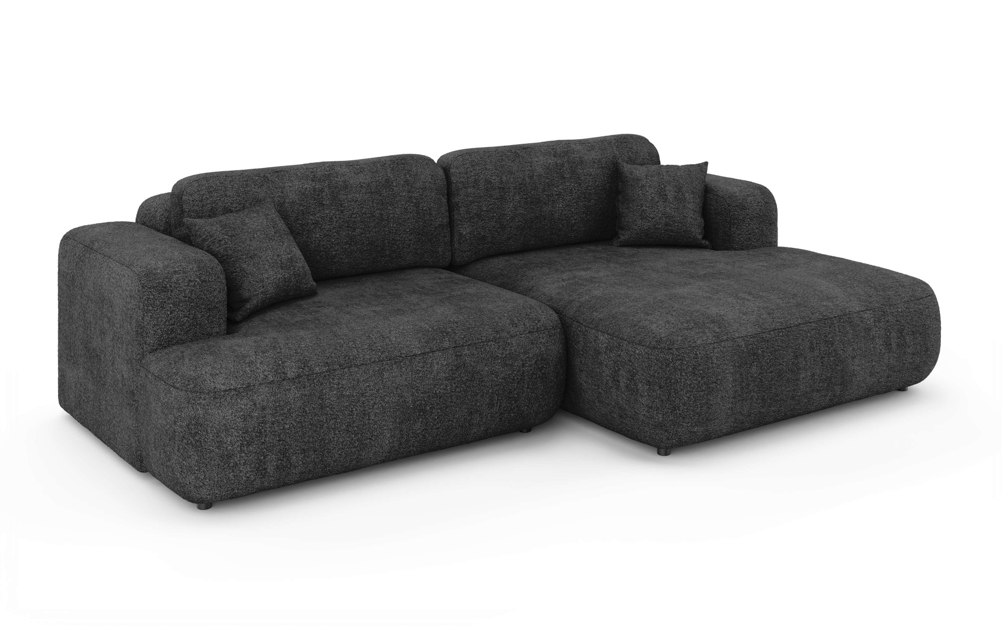 OTTO home Ecksofa »VEEVIA L-Form, Schlafsofa, Verlässliche Qualität, Breite 256cm« mit Bettkasten, belastbar bis 480kg, inklusive Rücken- und Zierkissen