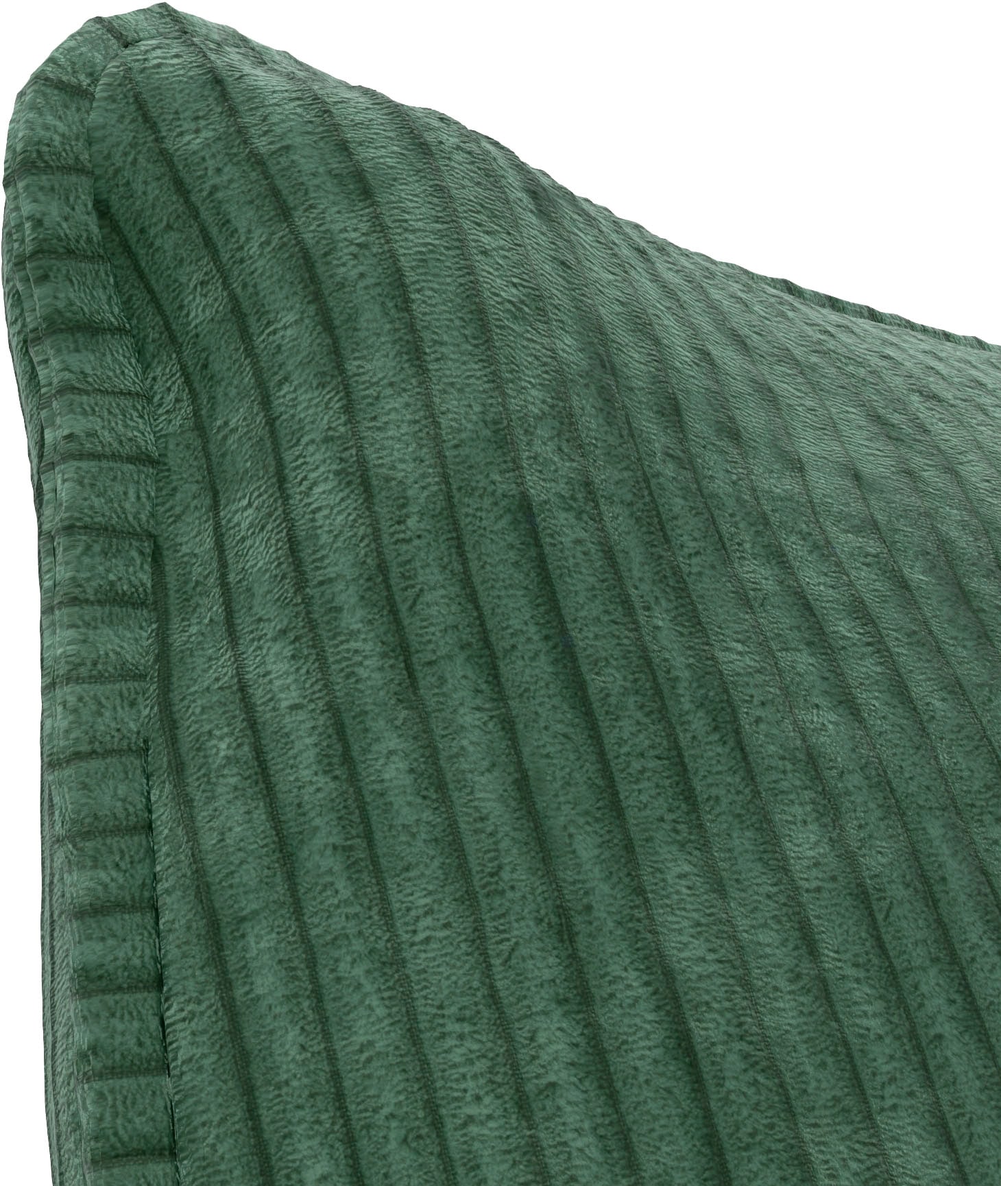 TRENDMANUFAKTUR Ecksofa »Fordon II, Schlafsofa mit Bettkasten, Couch in L-Form, Breite 250 cm«, in Cordstoff HYPER, dunkelgrün, Armlehne rechts
