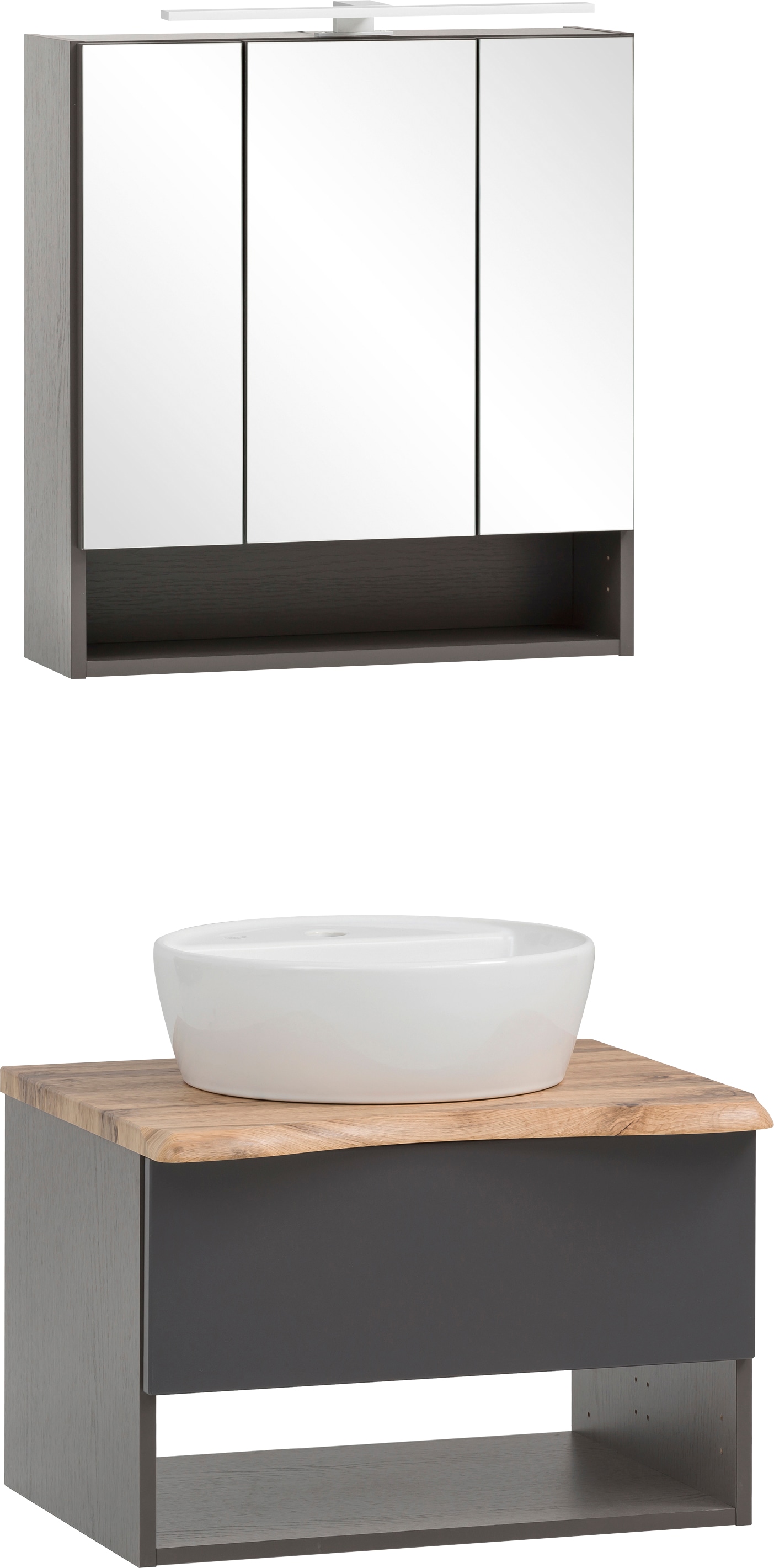 welltime Badmöbel-Set »Stubach« Spiegelschrank und Waschtisch, 2 Stk. tlg. günstig online kaufen