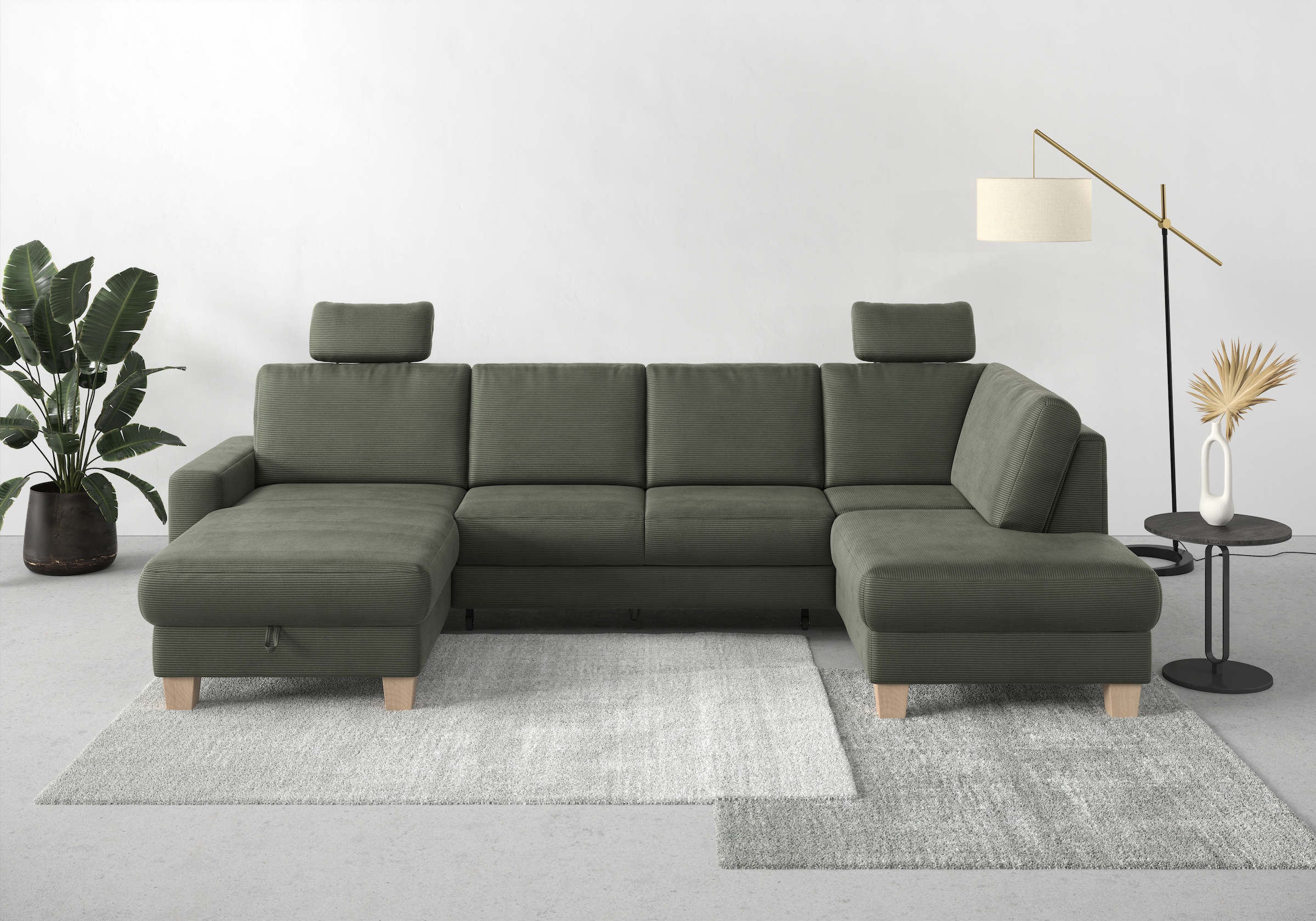 Home affaire Wohnlandschaft »Summer U-Form« mit oder ohne Bettfunktion und günstig online kaufen