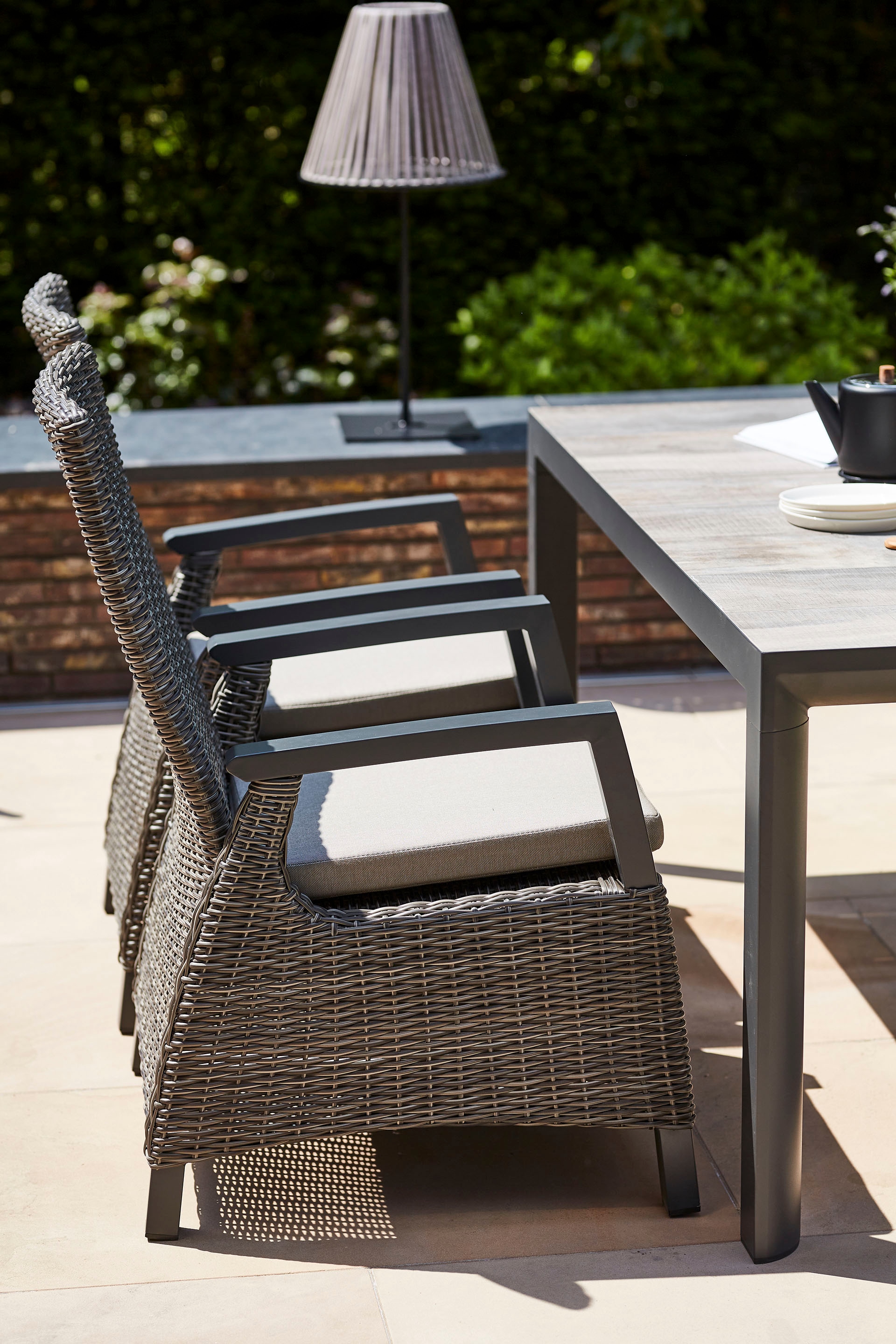 Siena Garden Garten-Essgruppe »Corido«, (Set, 13 tlg.), bestehend aus 6 Sesseln, 6 Kissen und 1 Tisch