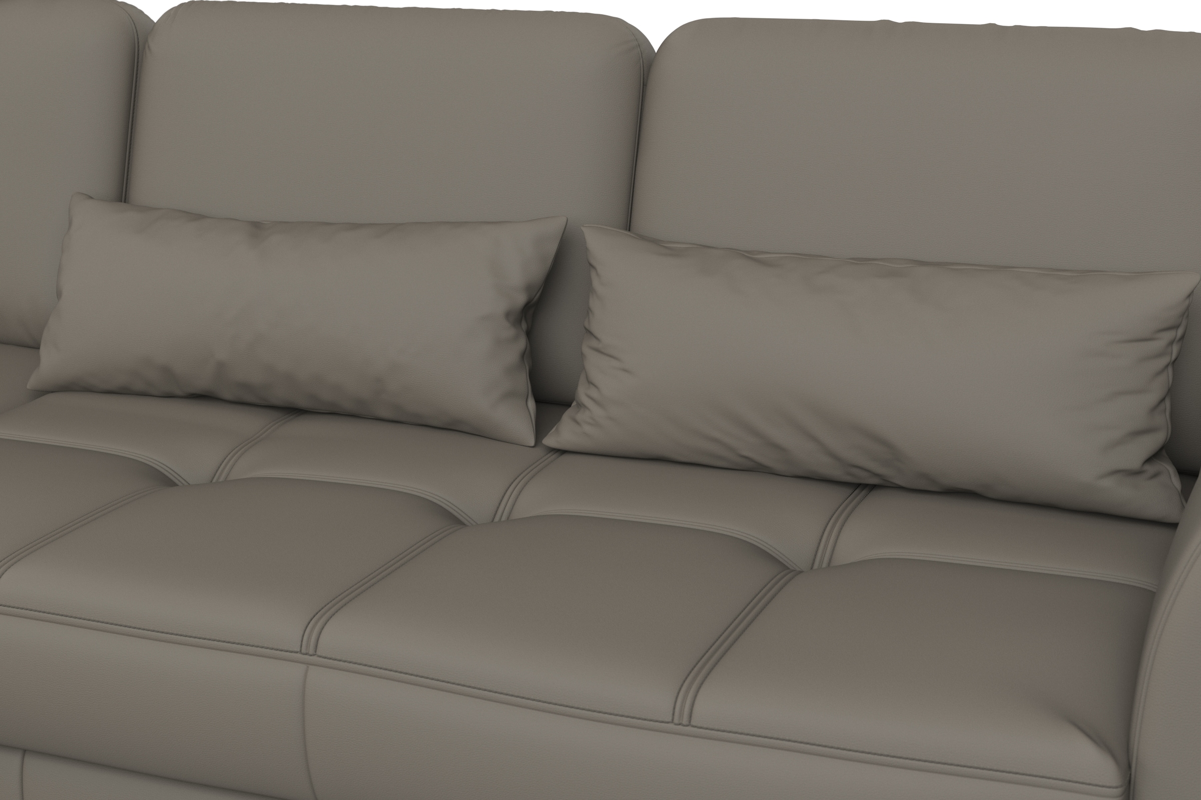 sit&more Ecksofa »Bendigo L-Form«, inklusive Sitztiefenverstellung, Bodenfreiheit 12 cm, in 2 Fußfarben