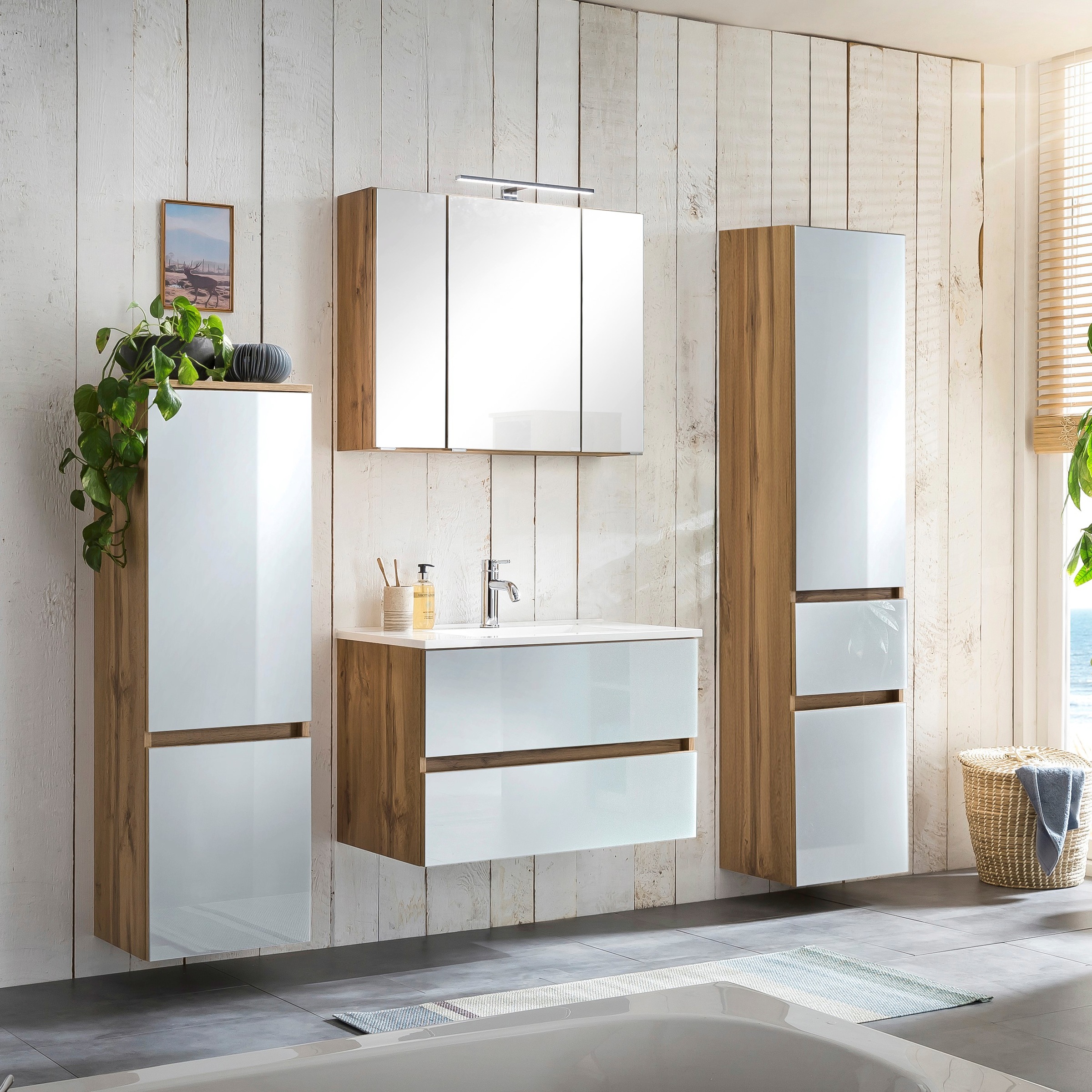 welltime Badezimmer-Set »Horki« Set, 4 Stk. tlg. günstig online kaufen